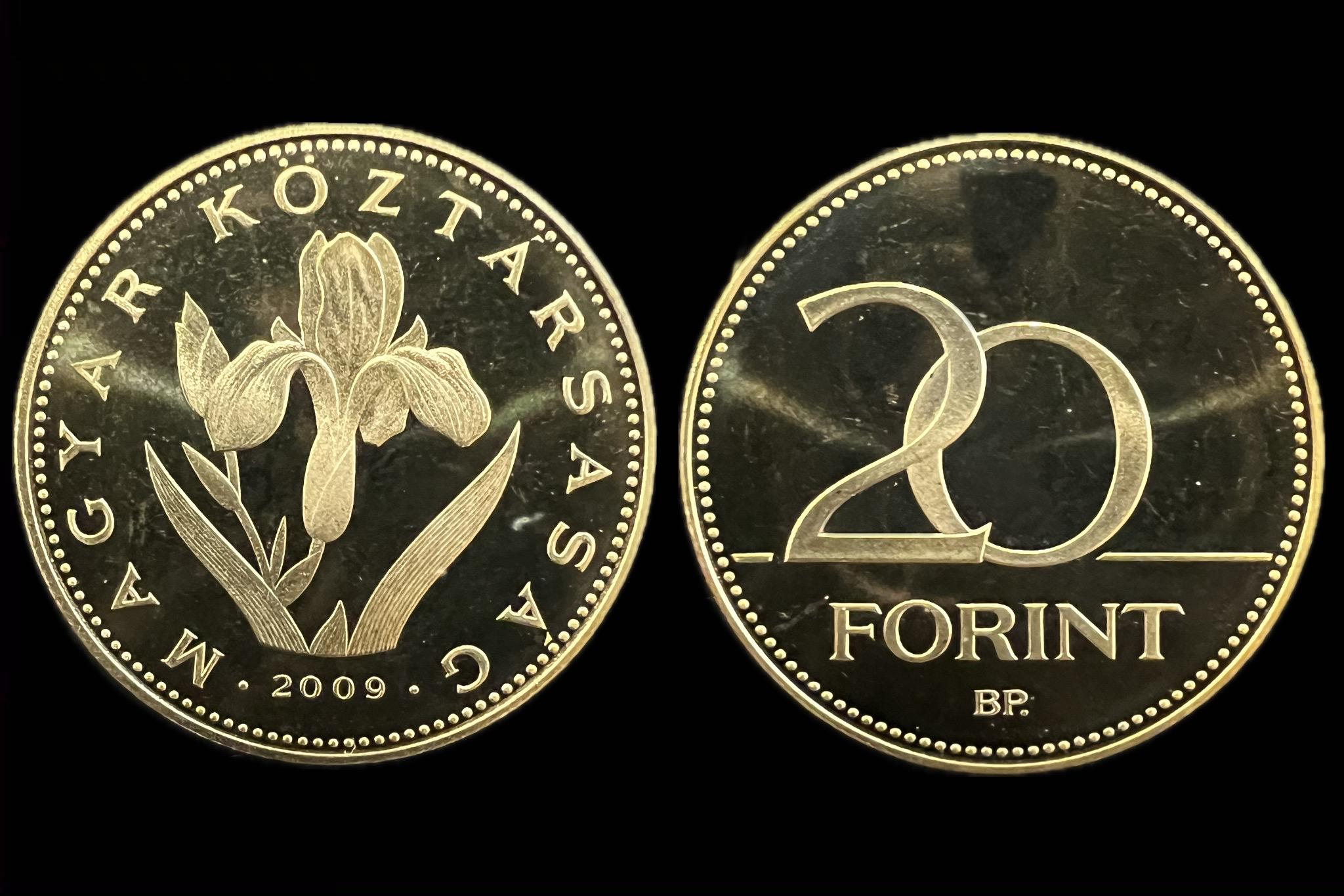 20 Forint (2009) Tükörveret Proof UNC 