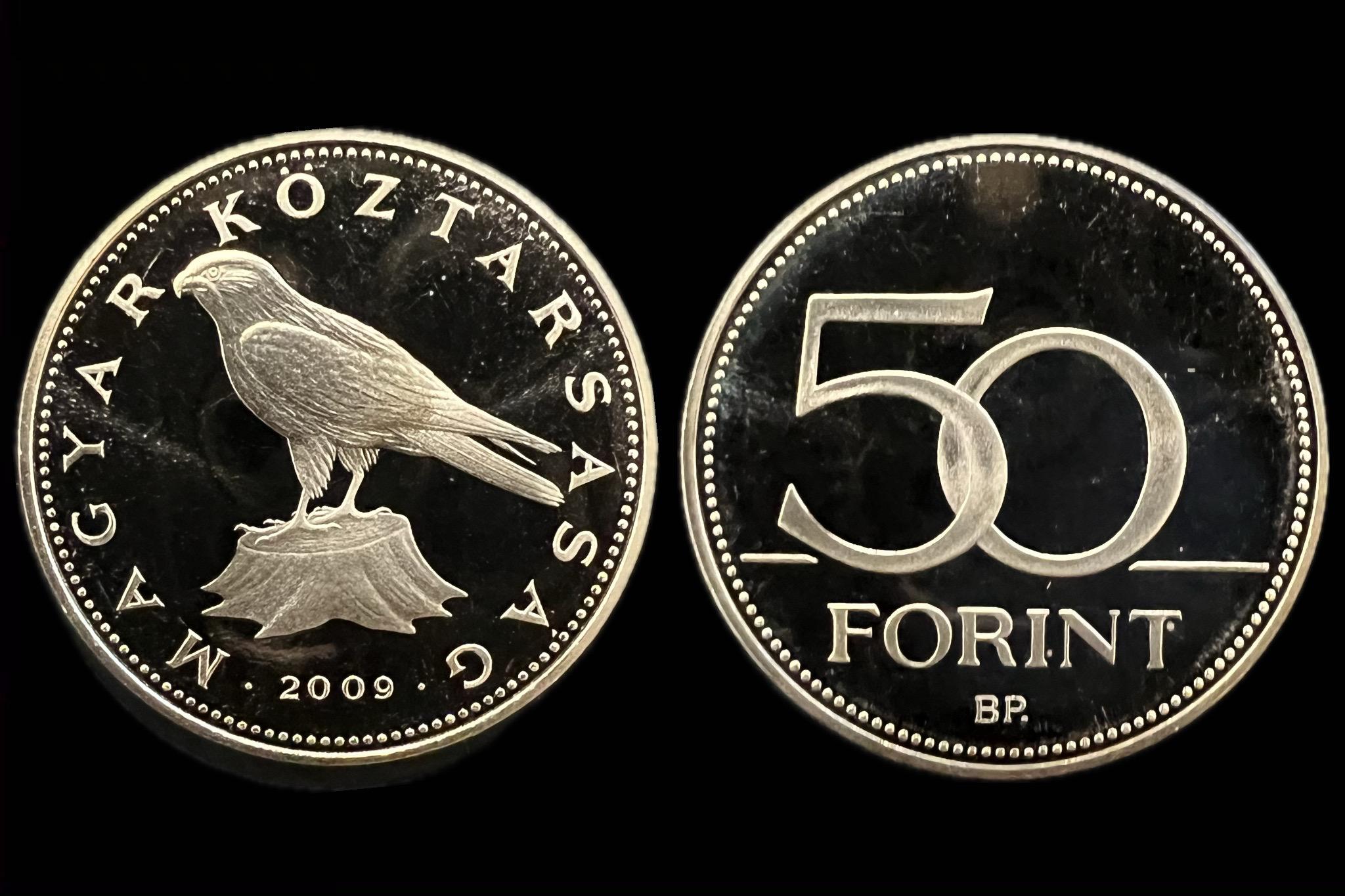 50 Forint (2009) Tükörveret Proof UNC 