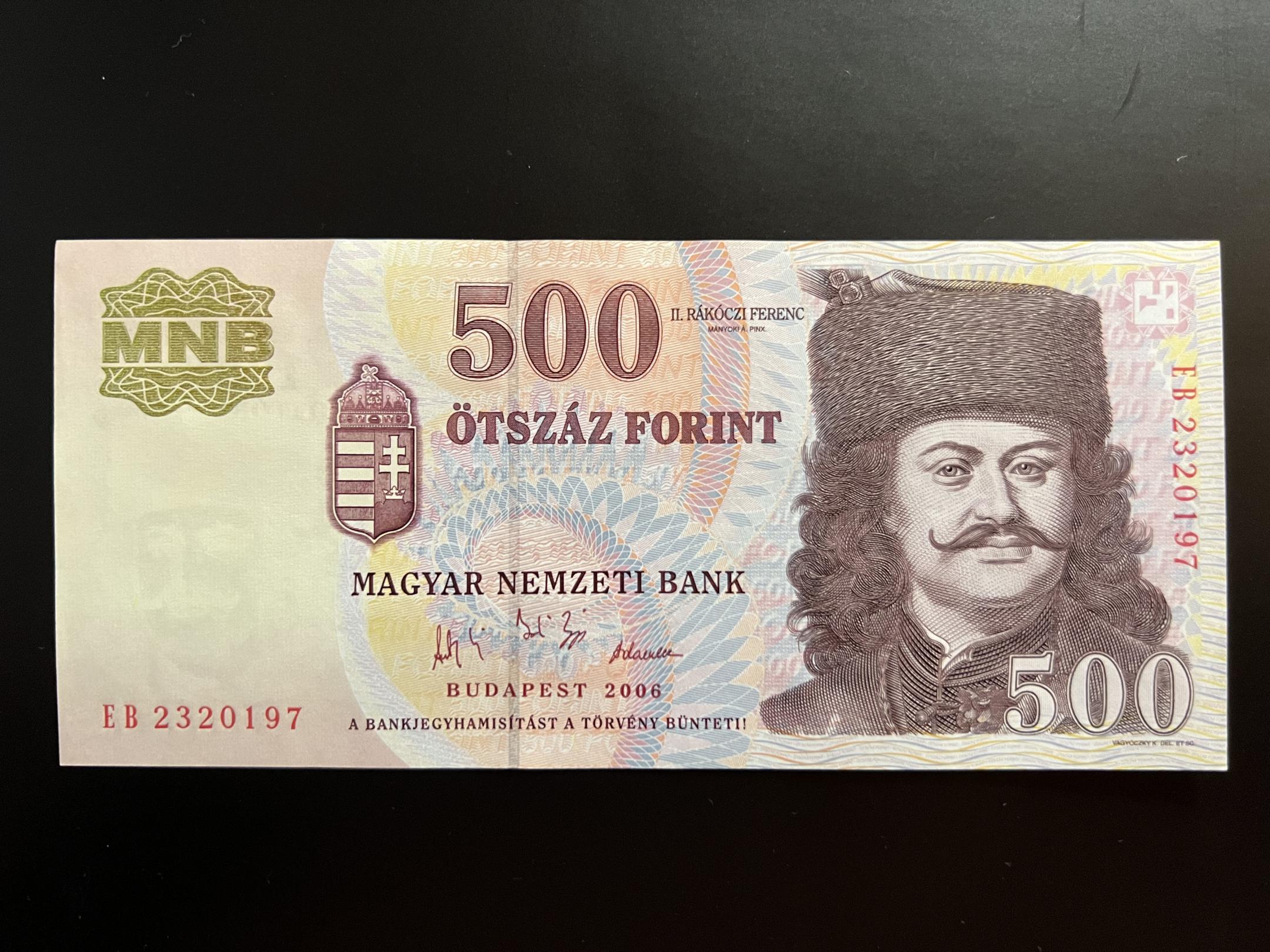 500 Forint EB 50. évforduló 1956 (2006) UNC Adamo F54 