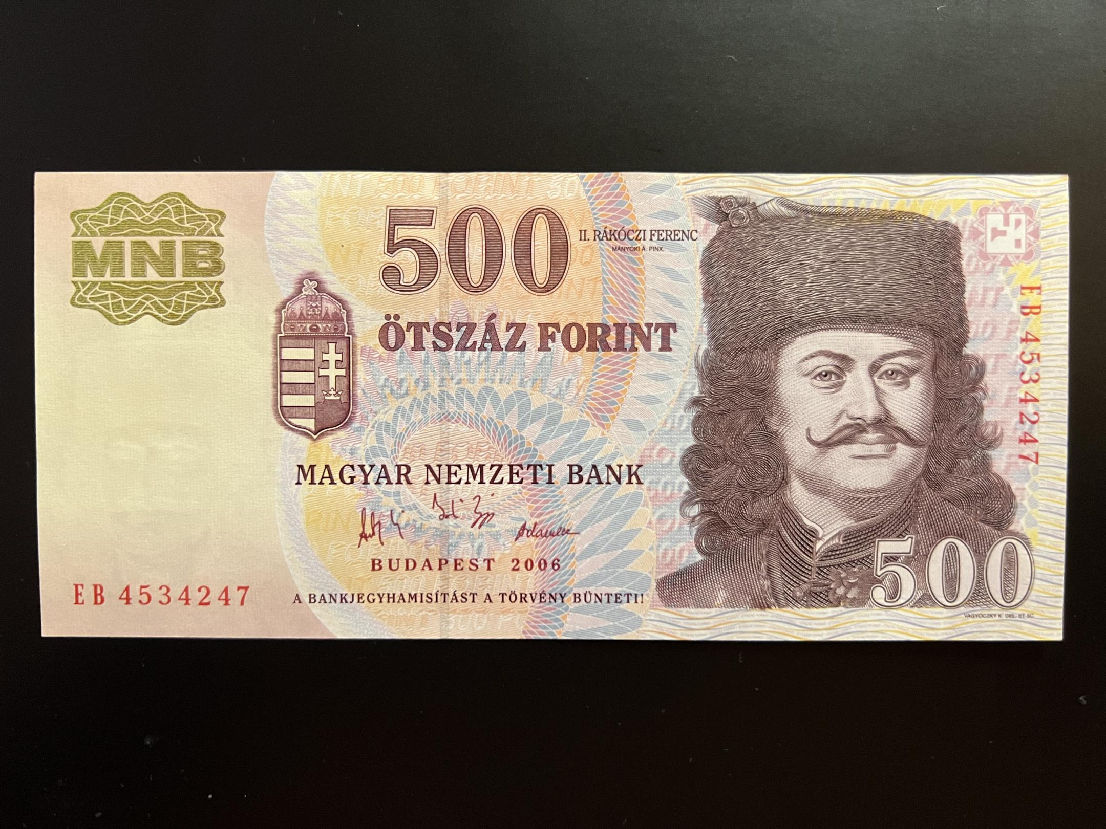 500 Forint EB 50. évforduló 1956 (2006) UNC Adamo F54 
