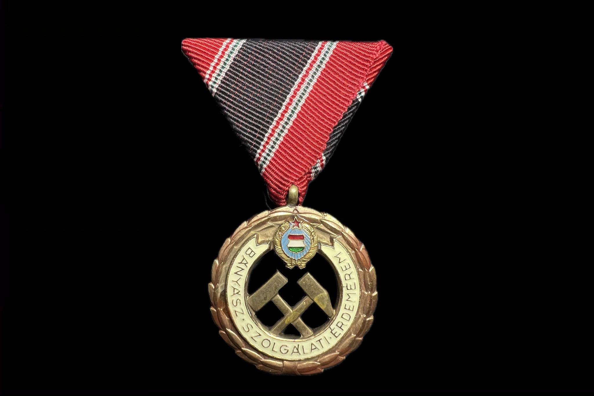 Rákosi Bányász Szolgálati Érdemérem bronz 