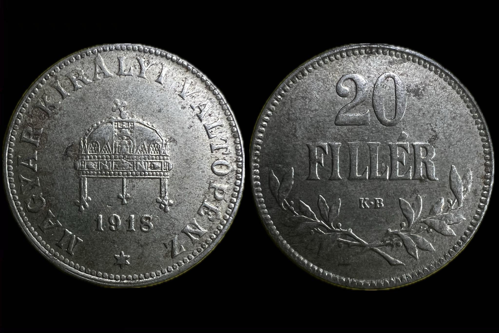 (1918) 20 fillér Adamo K4.1 