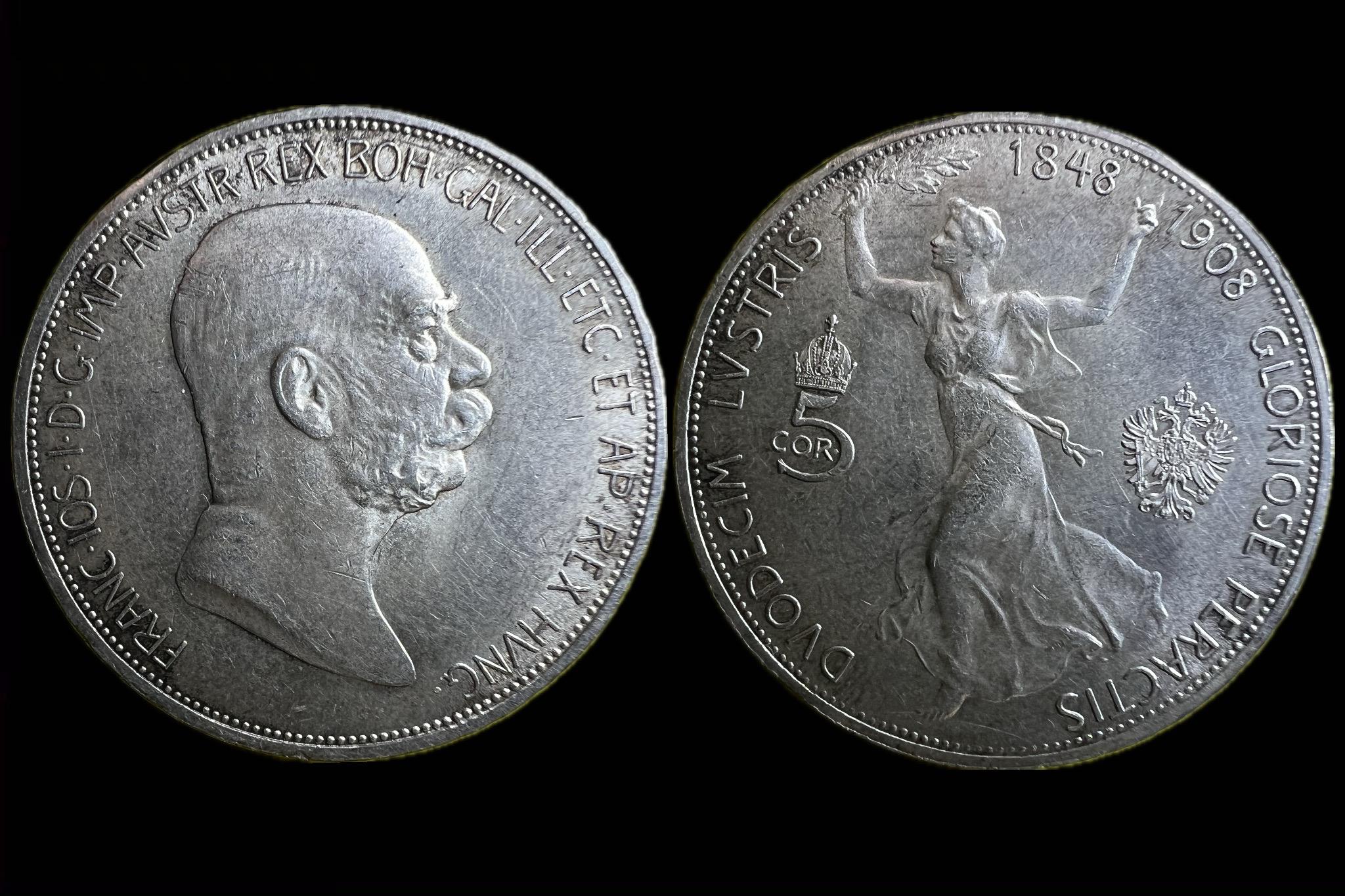 Ferenc József 5 Corona (1908) KM2809 