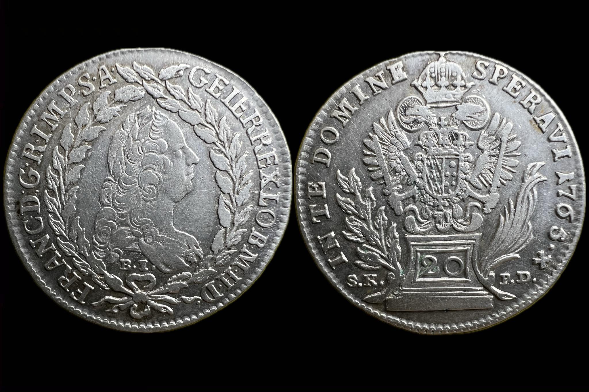 Lotharingiai Ferenc 20 Kreutzer (1765)BI SKPD KM2028 