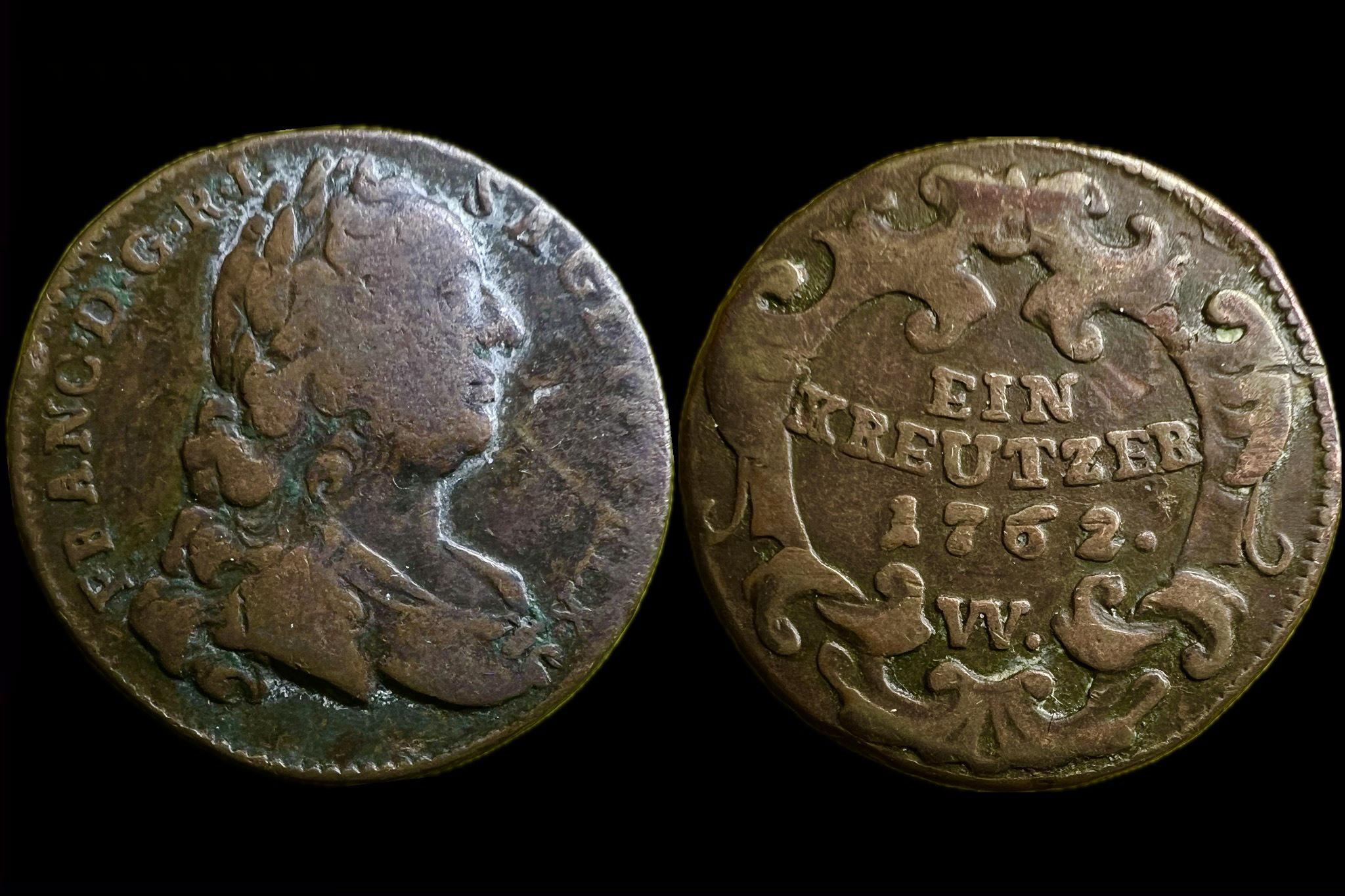 Lotharingiai Ferenc 1 Krajcár (1762)W KM2007 