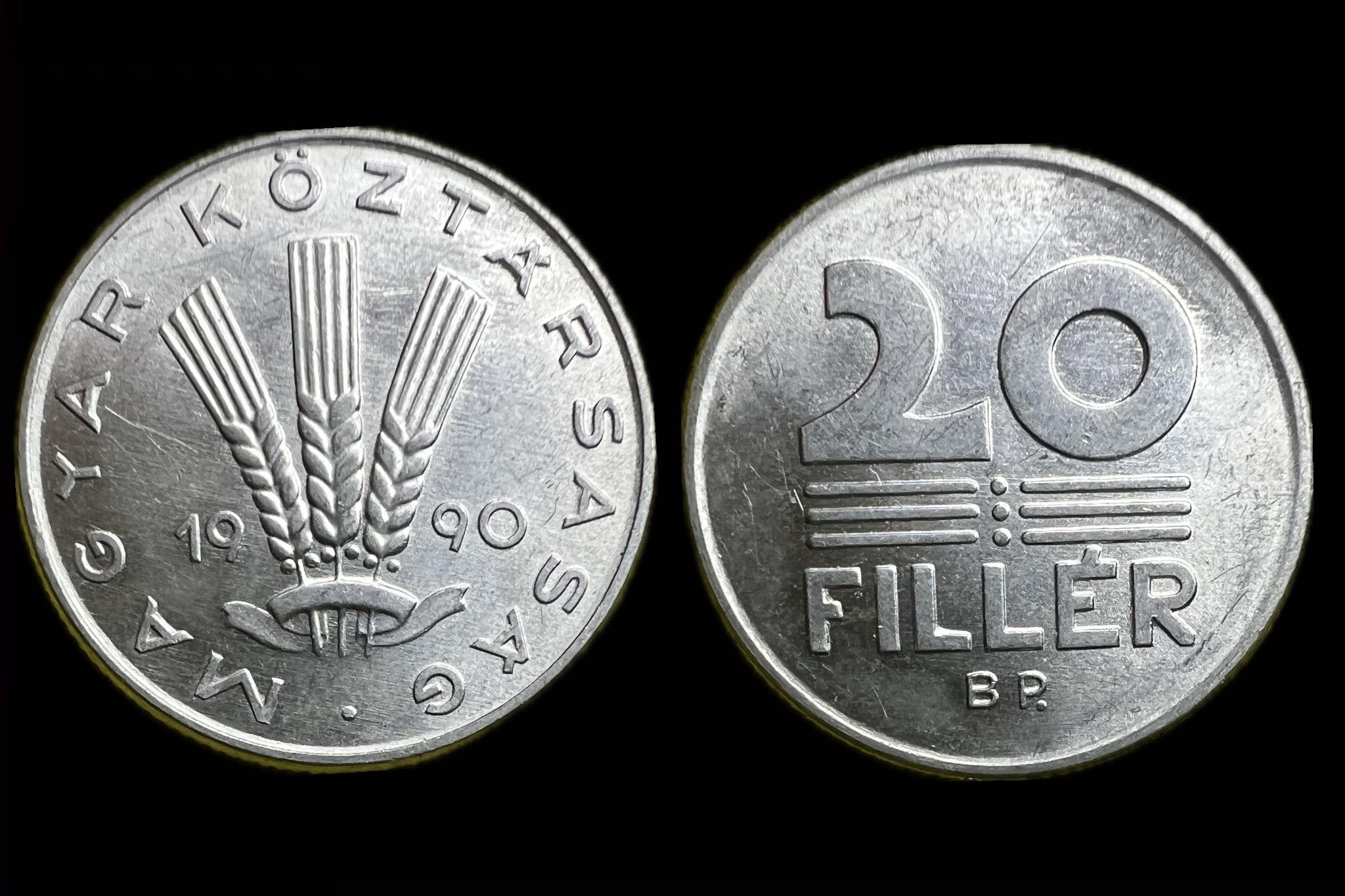 20 fillér (1990) Adamo F4.3 aUNC 