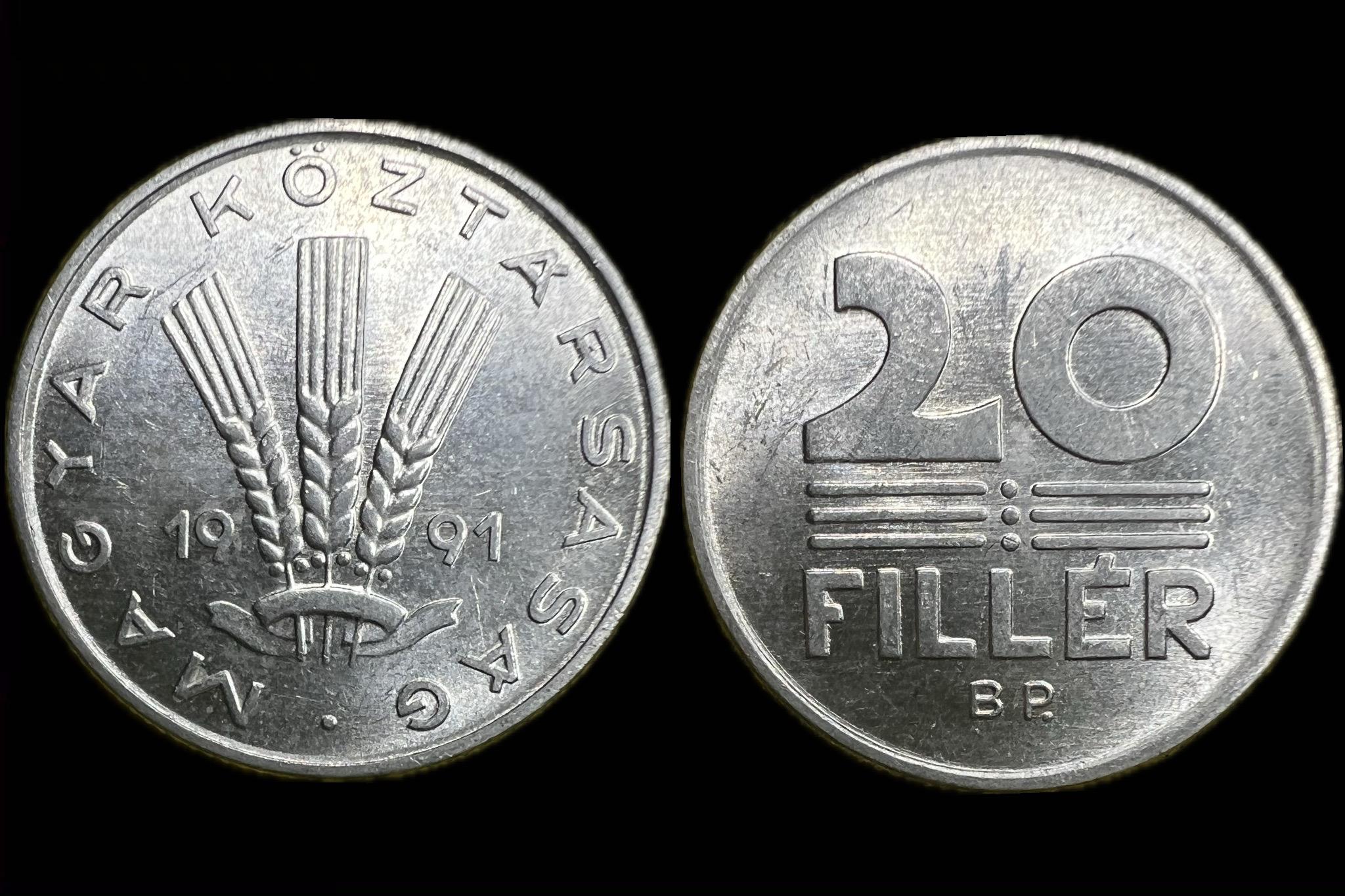 20 fillér (1991) Adamo F4.3  