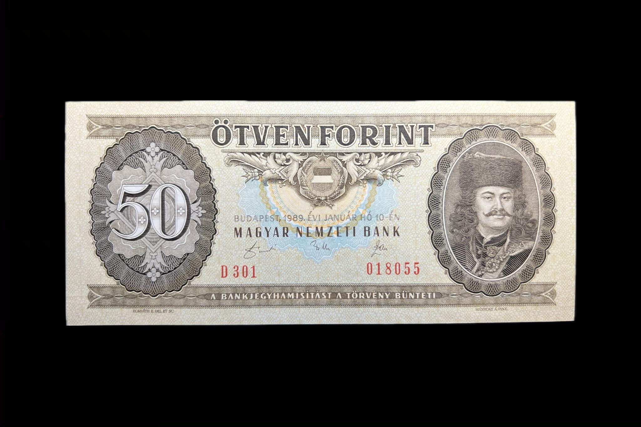 50 Forint (1989) Adamo F24 UNC 