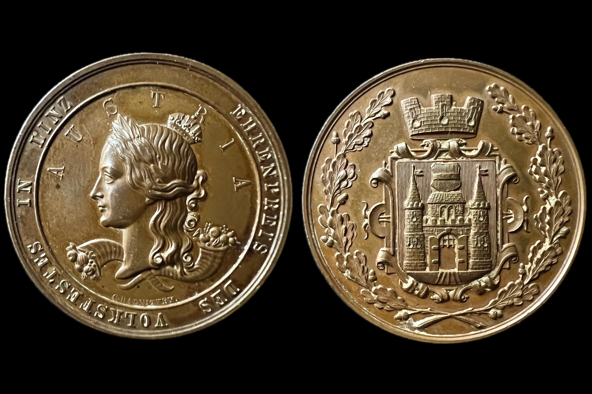1862 Ferenc József  Ehrenpreis Volksfest LINZ Radnitzky 