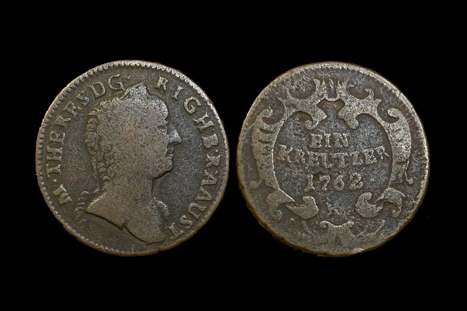 Maria Theresia   ia (1762) K 1 kreutzer