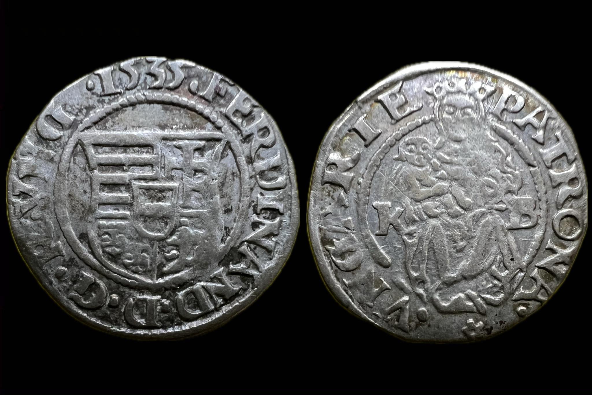 I. Ferdinánd dénár ÉH-745 (1535) 