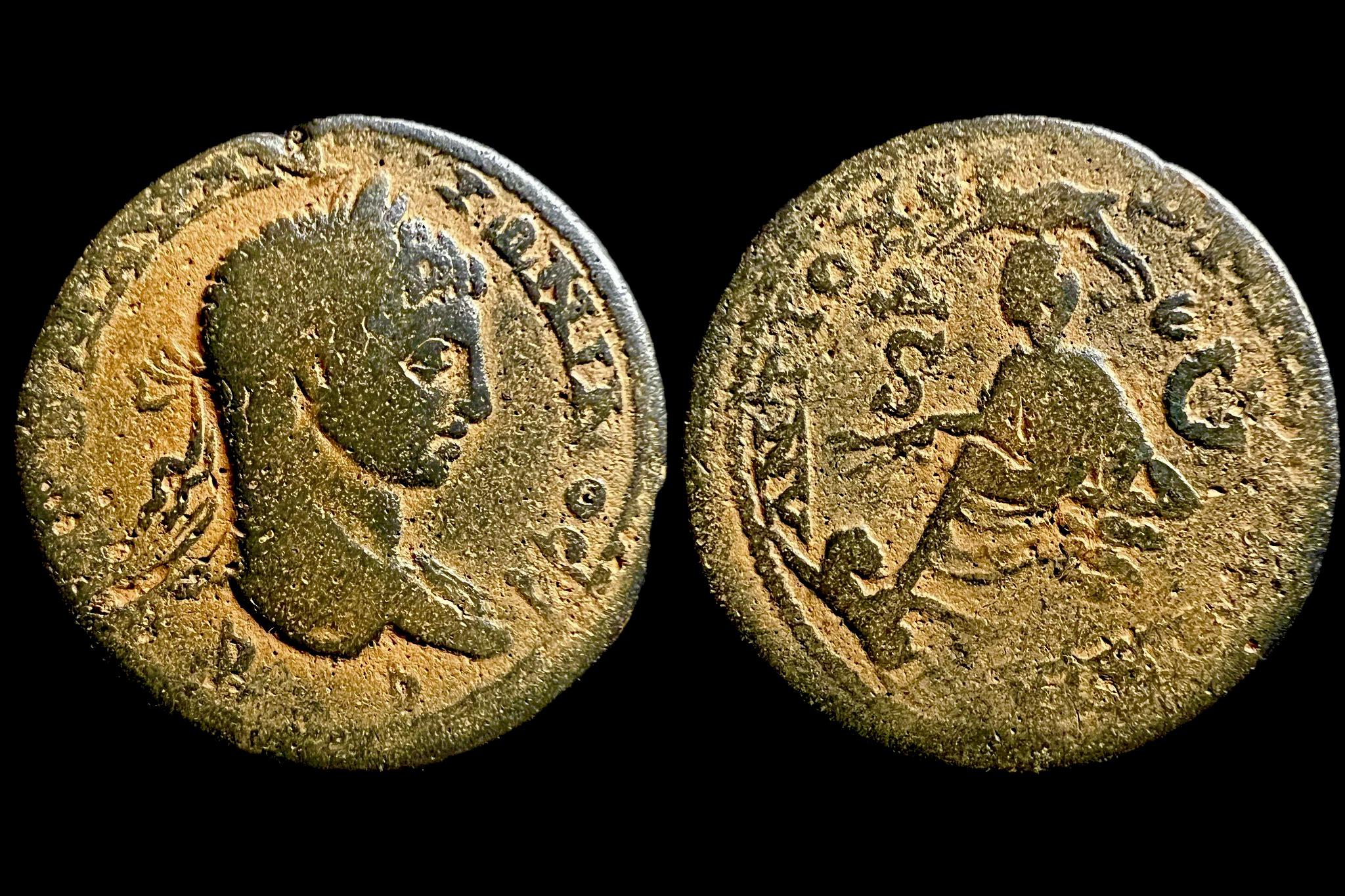 Elgabalus Tetrassarion (i.sz.218-222) Antiokia Szíria Pieria AY KAI M AYP ANTΩNЄINOC CЄ____ANTIOXЄΩN M KOΛΩ Mc803