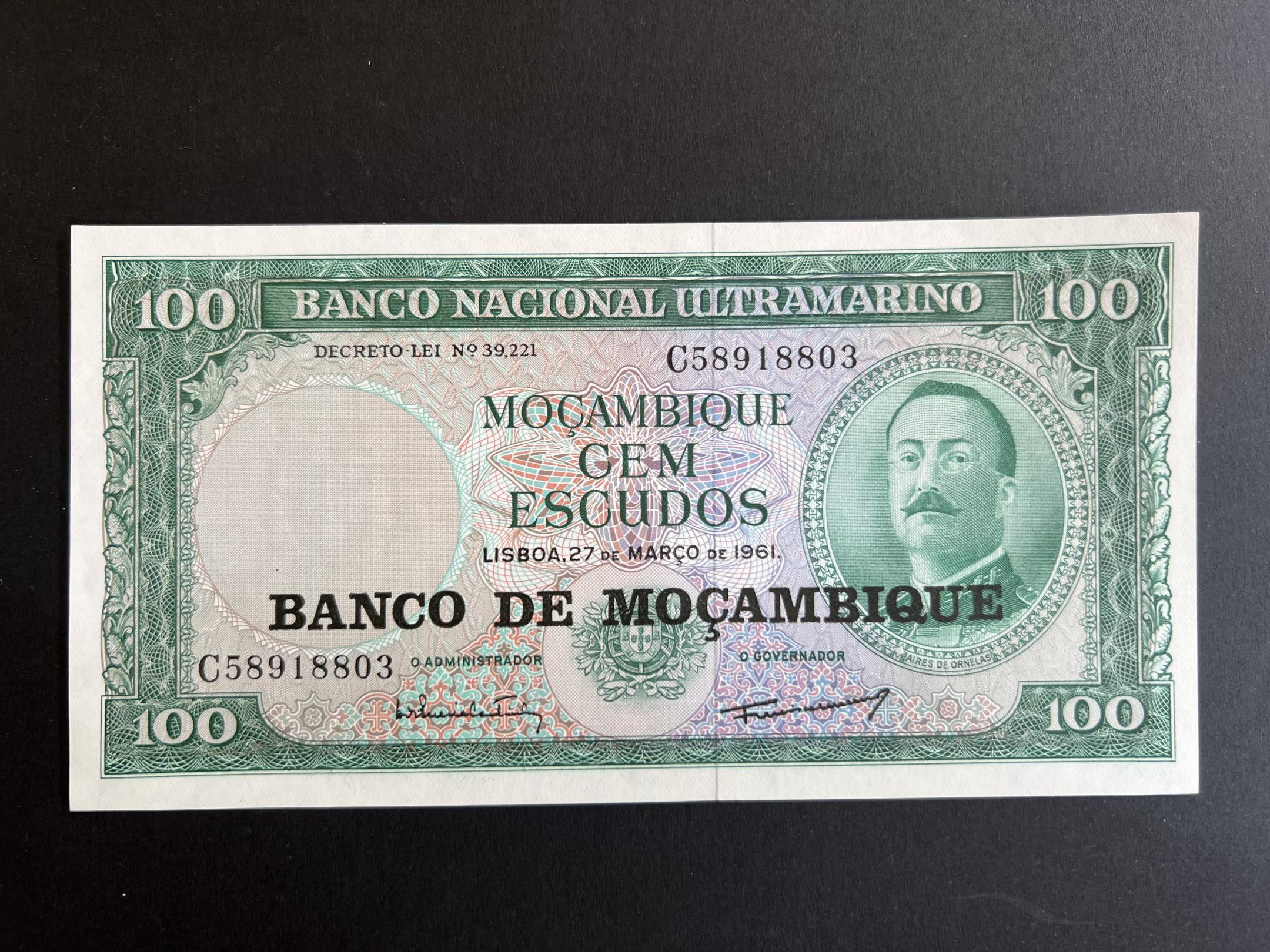 Mozambik 100 Escudos UNC 1976 