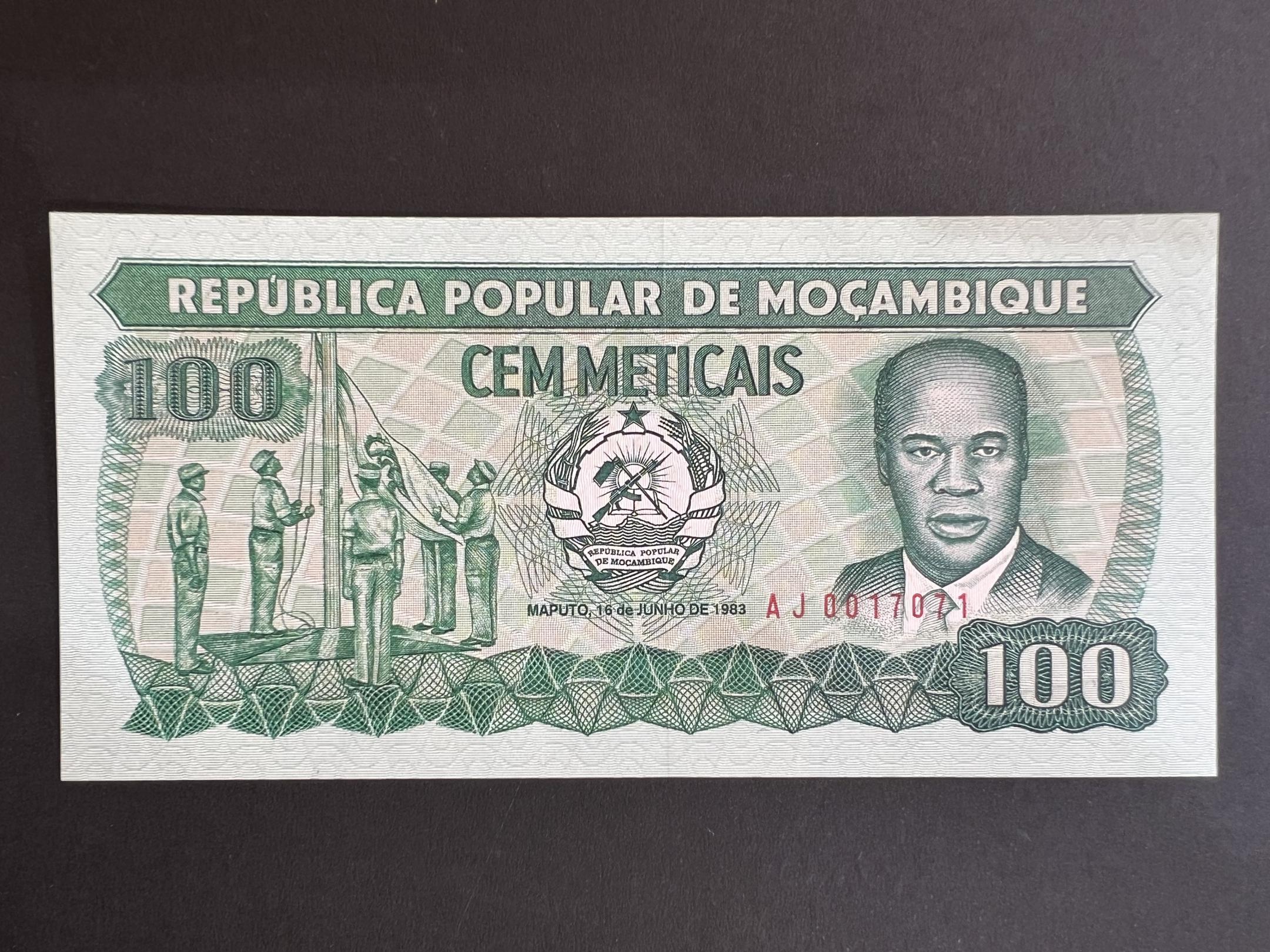 Mozambik 100 Meticais UNC 1983 