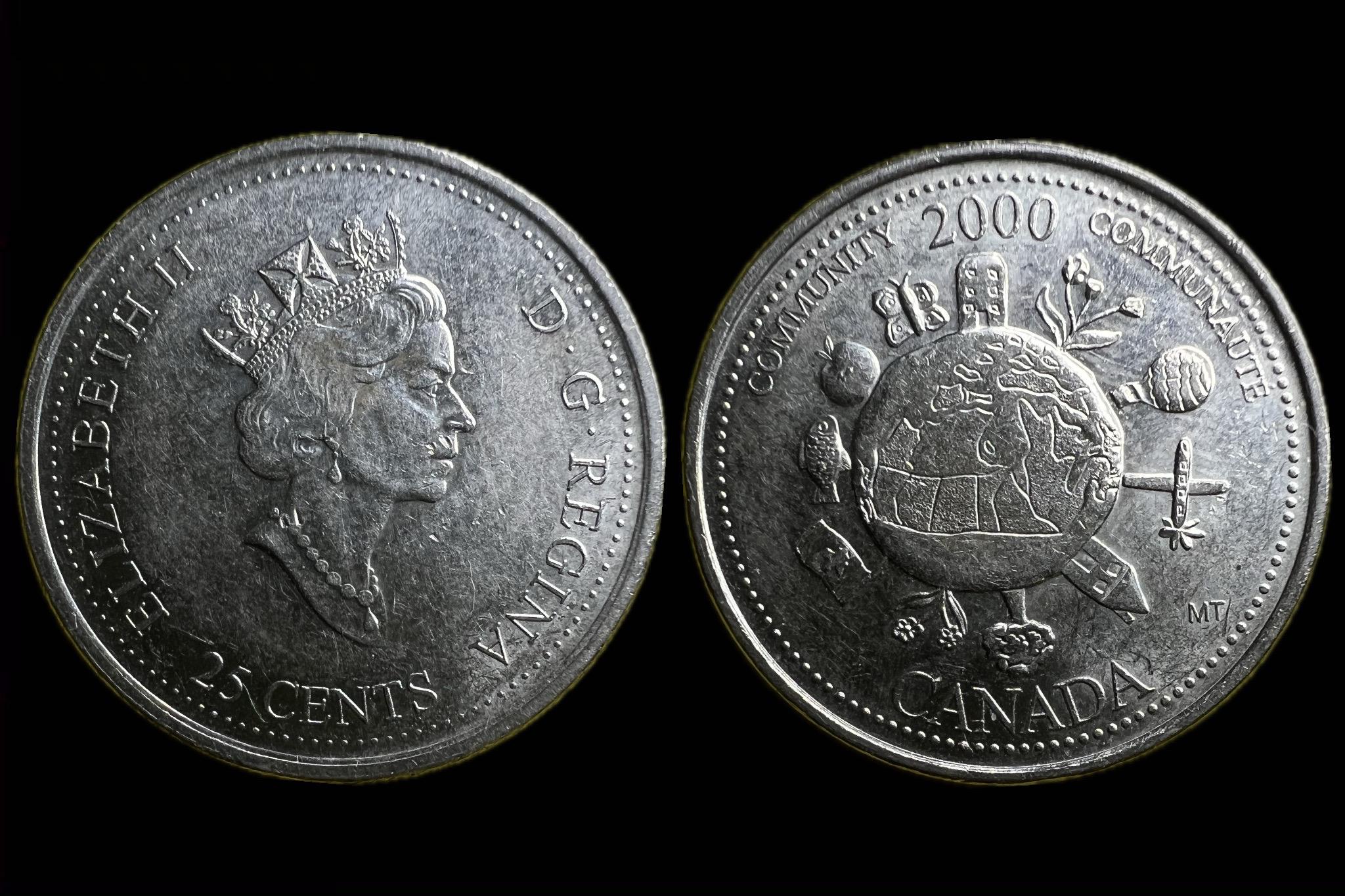 Canada II.Elizabeth 25 Cents (2000) Community KM376 