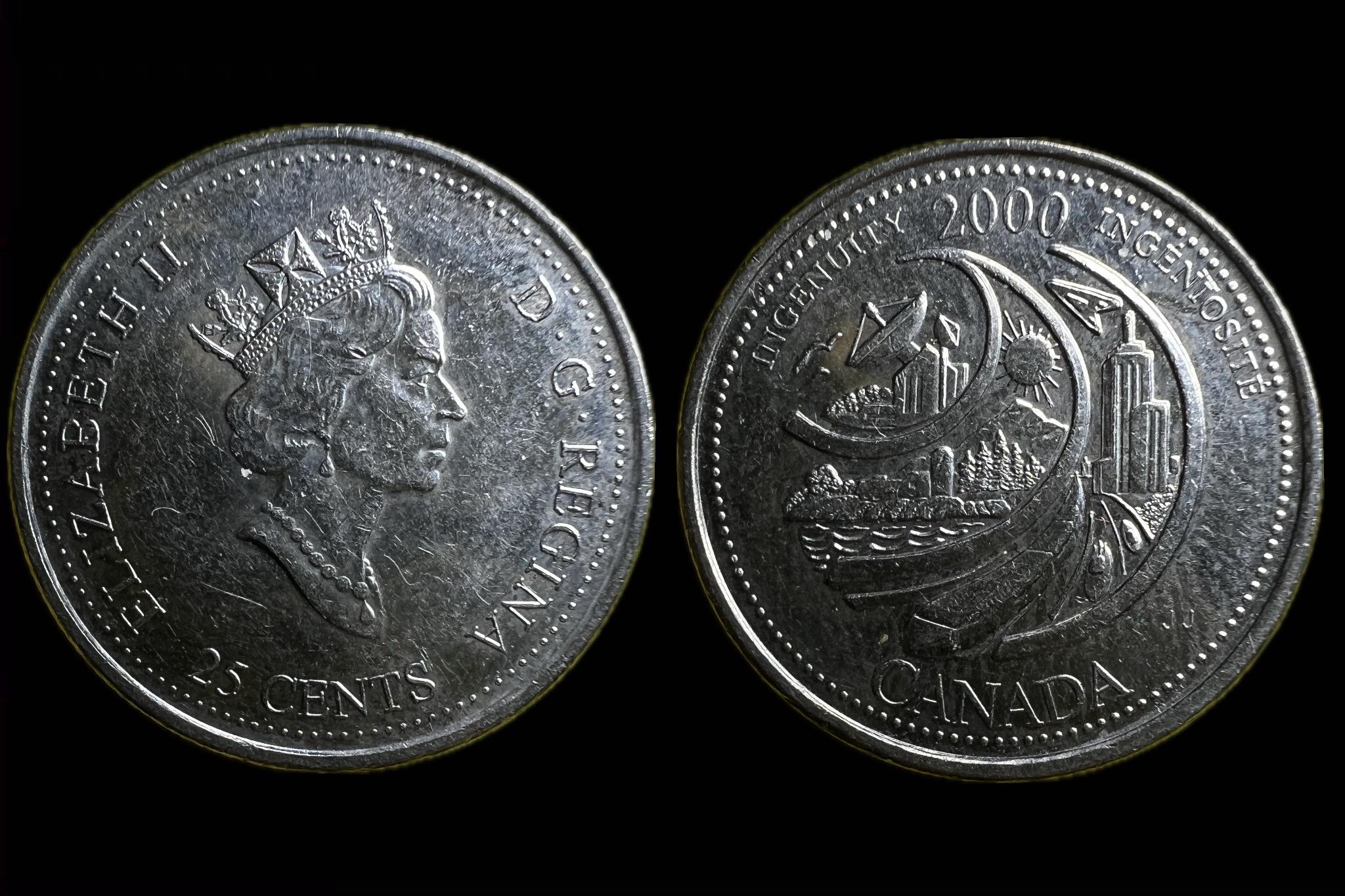 Canada II.Elizabeth 25 Cents (2000) Ingenuity KM380 