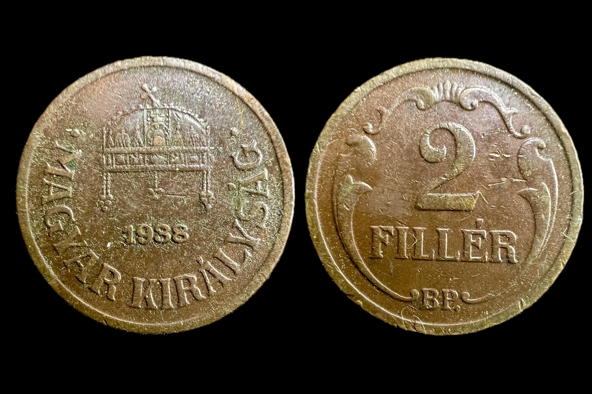 2 Fillér (1938)  Adamo P2