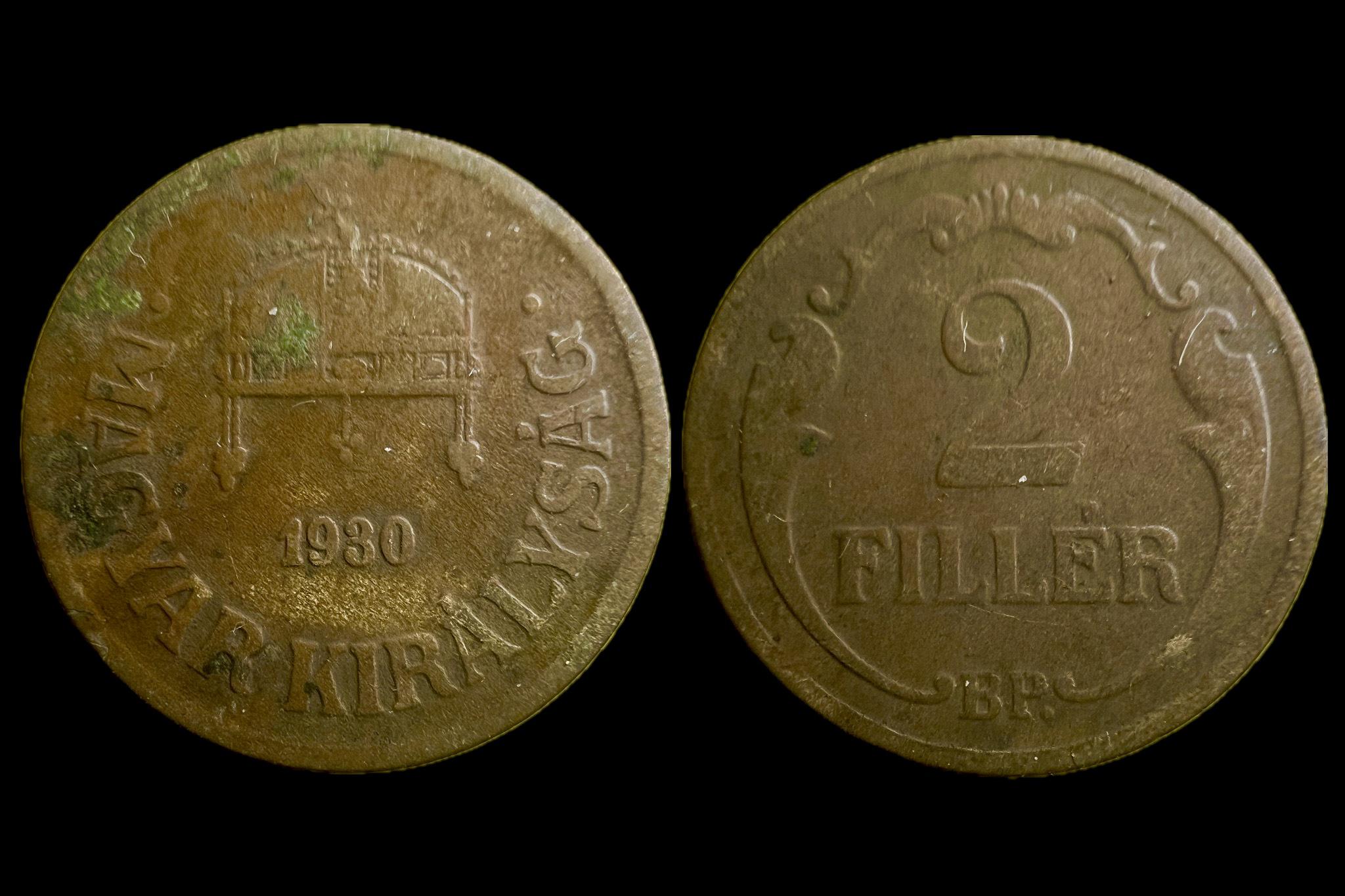 2 Fillér (1930) Adamo P2 