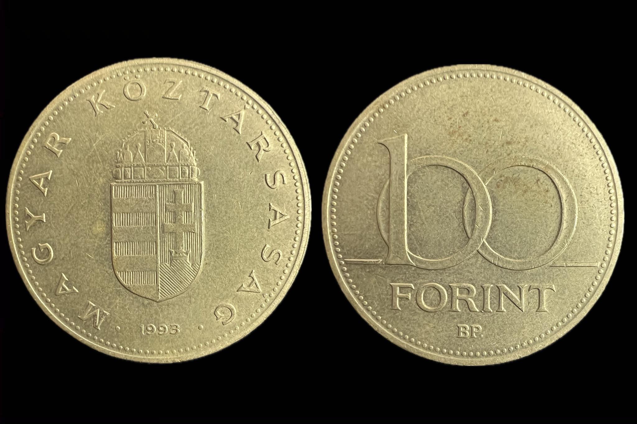 100 Forint (1993) Adamo F11.1 