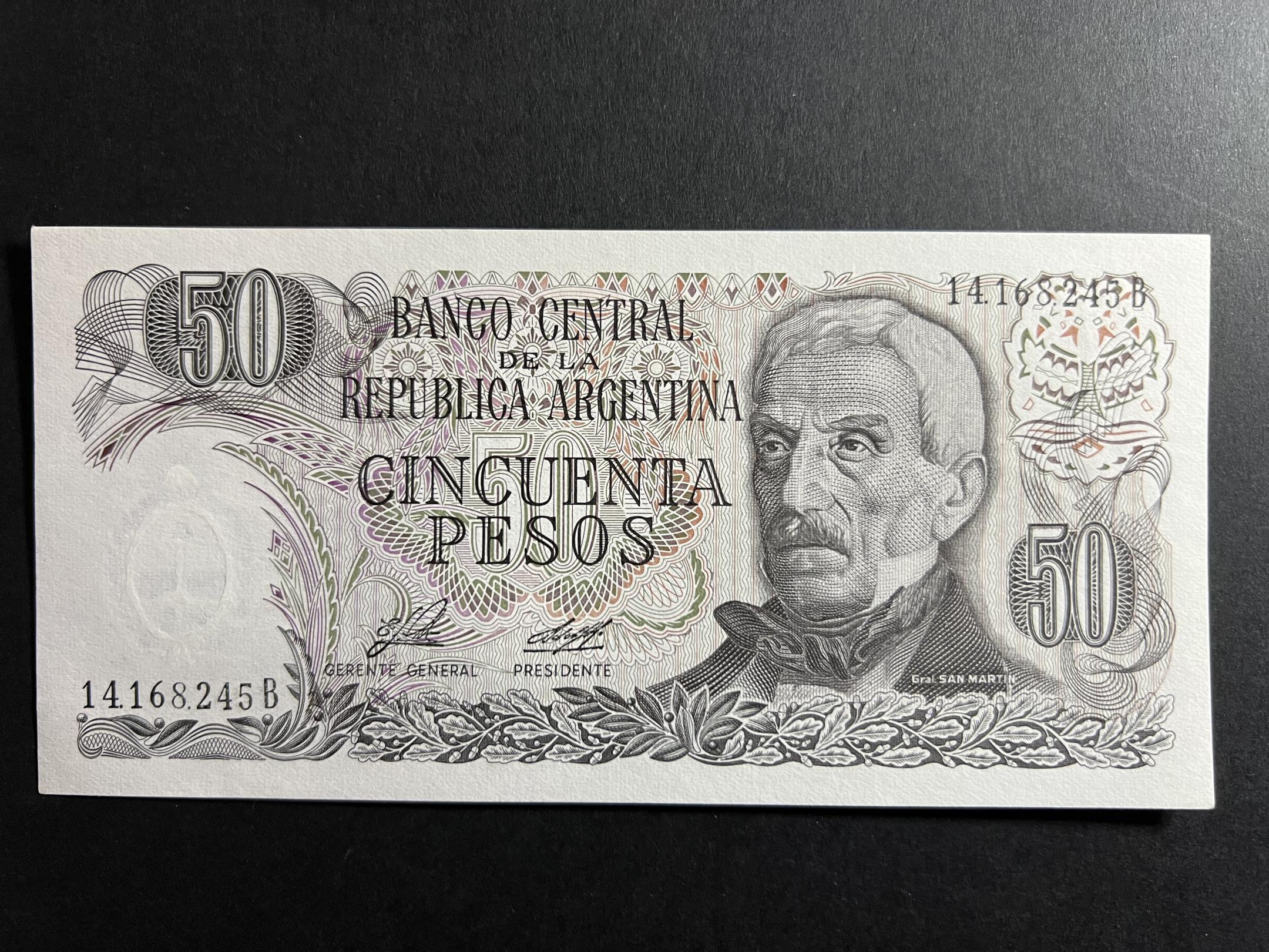 Argentína 50 Pesos 1976-1978 UNC 