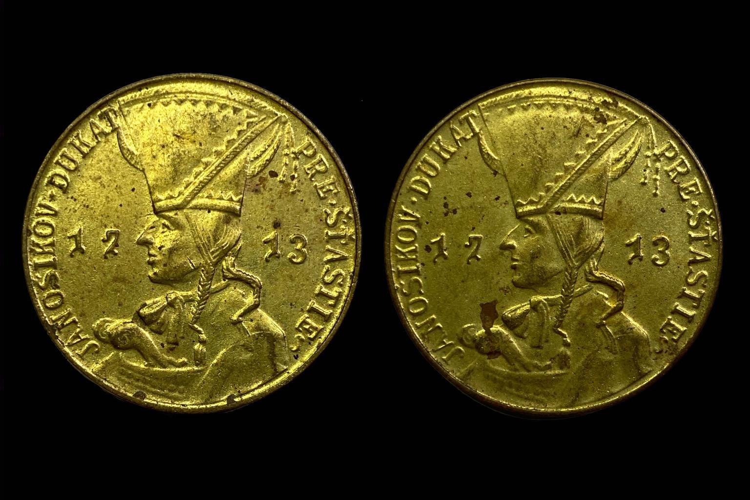 Dukat Janosikov (1713) Körmöcbánya emlékérme
