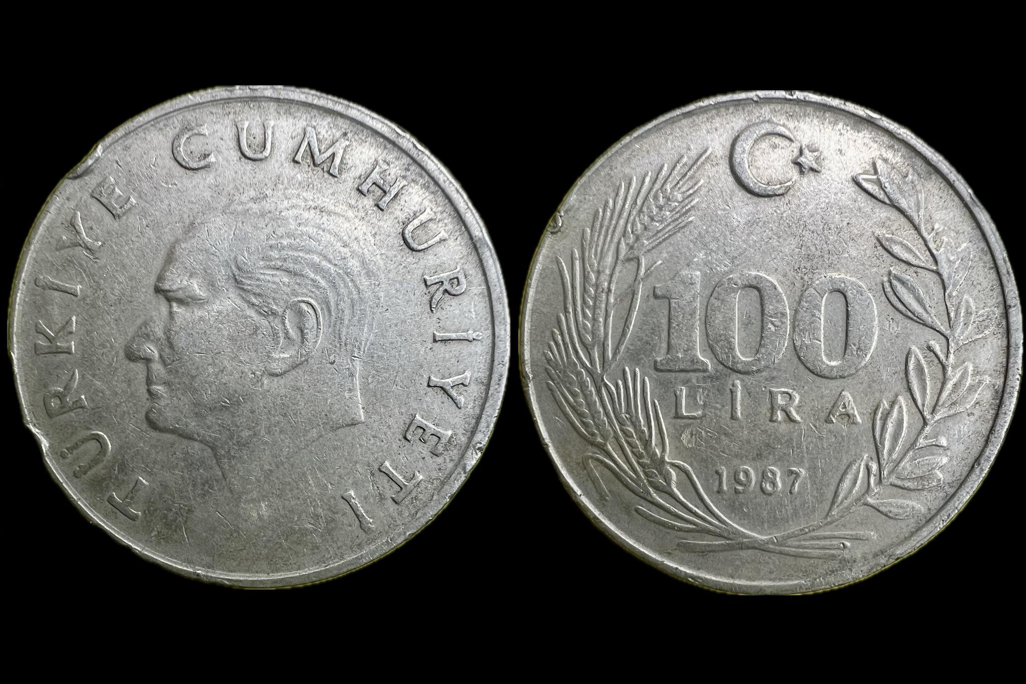 Törökország 100 Líra 1987 Schön 487