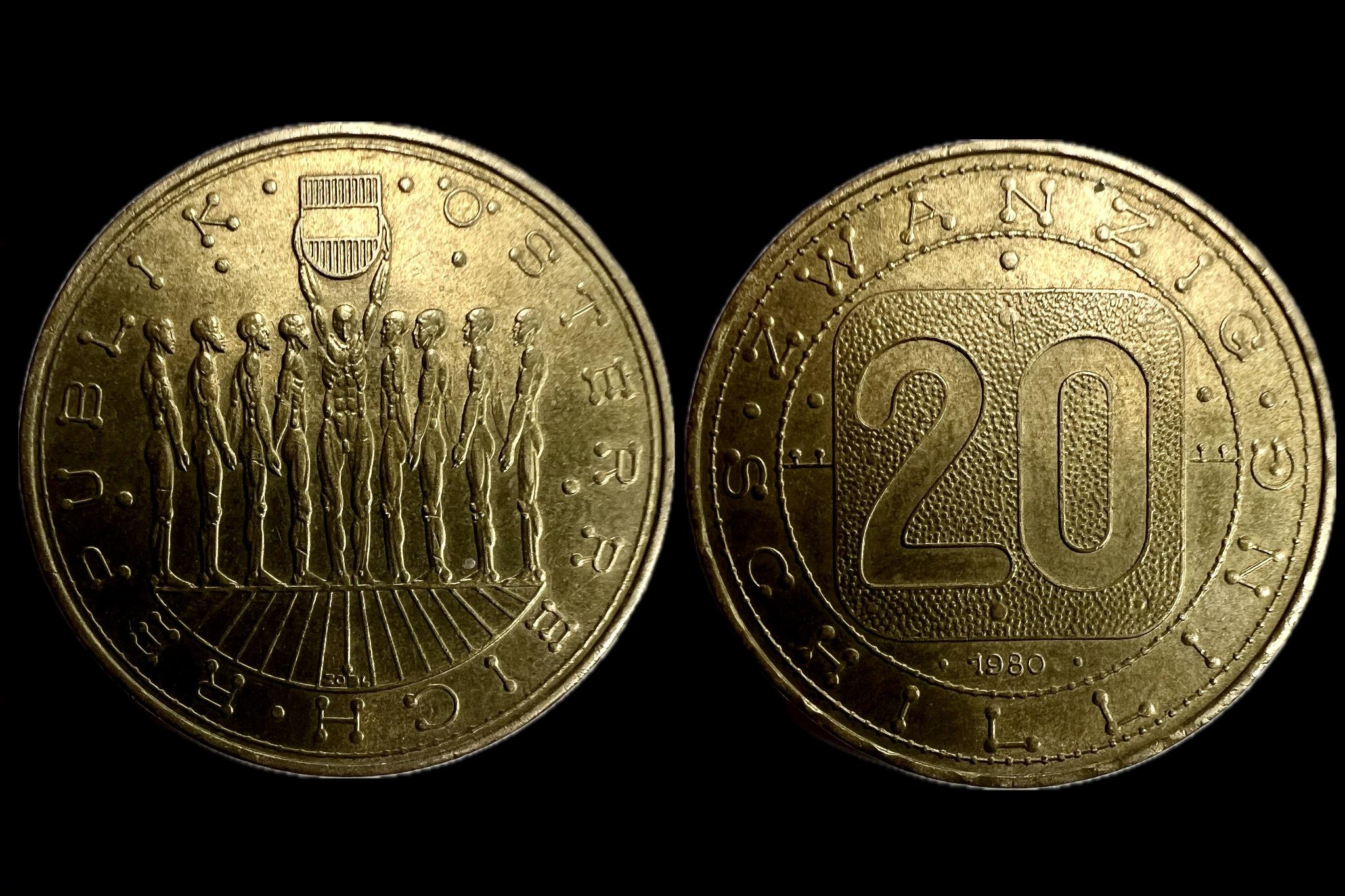 Ausztria 20 Schilling 1980 KM2946