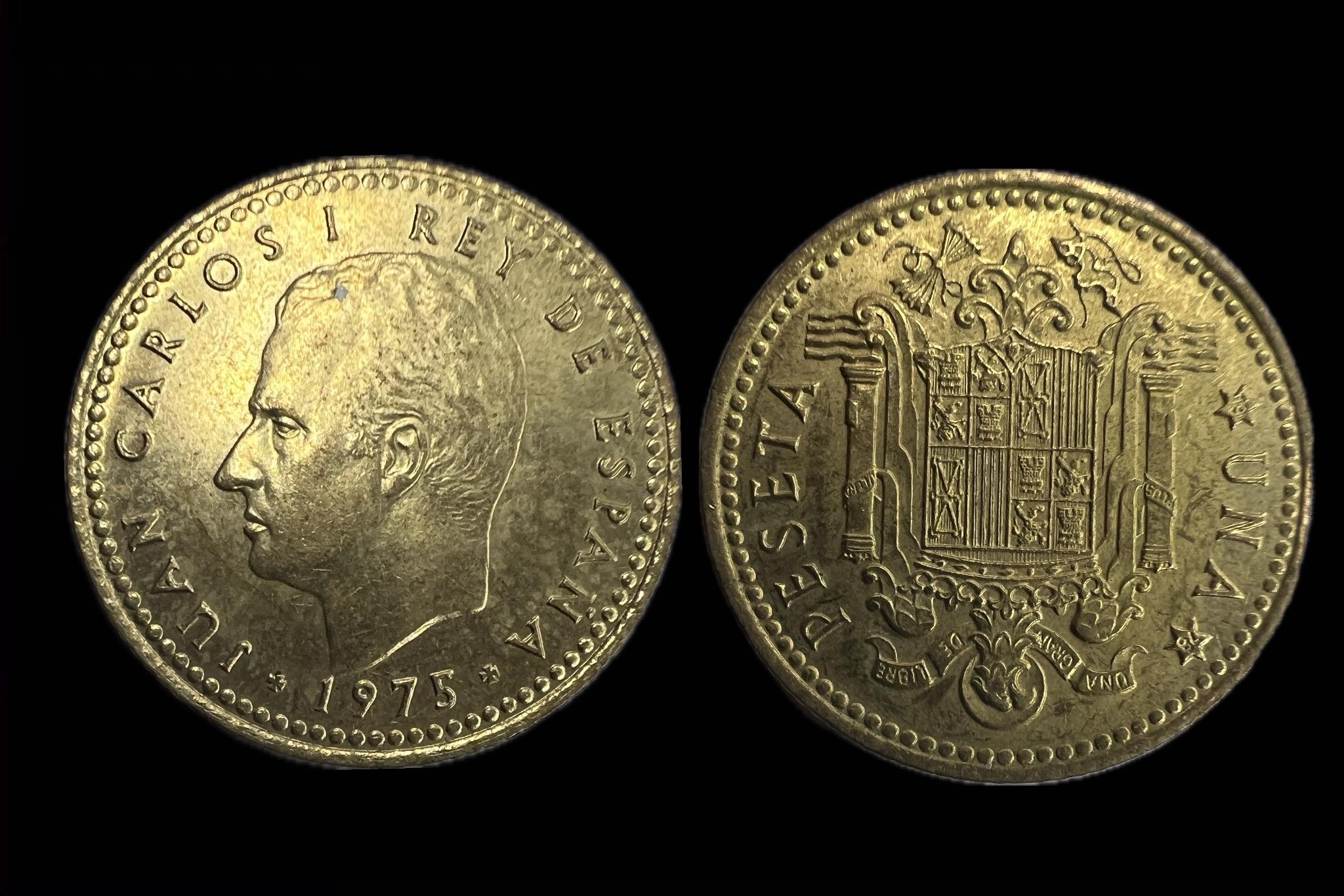 Spanyolország 1 Peseta 1975 KM806 