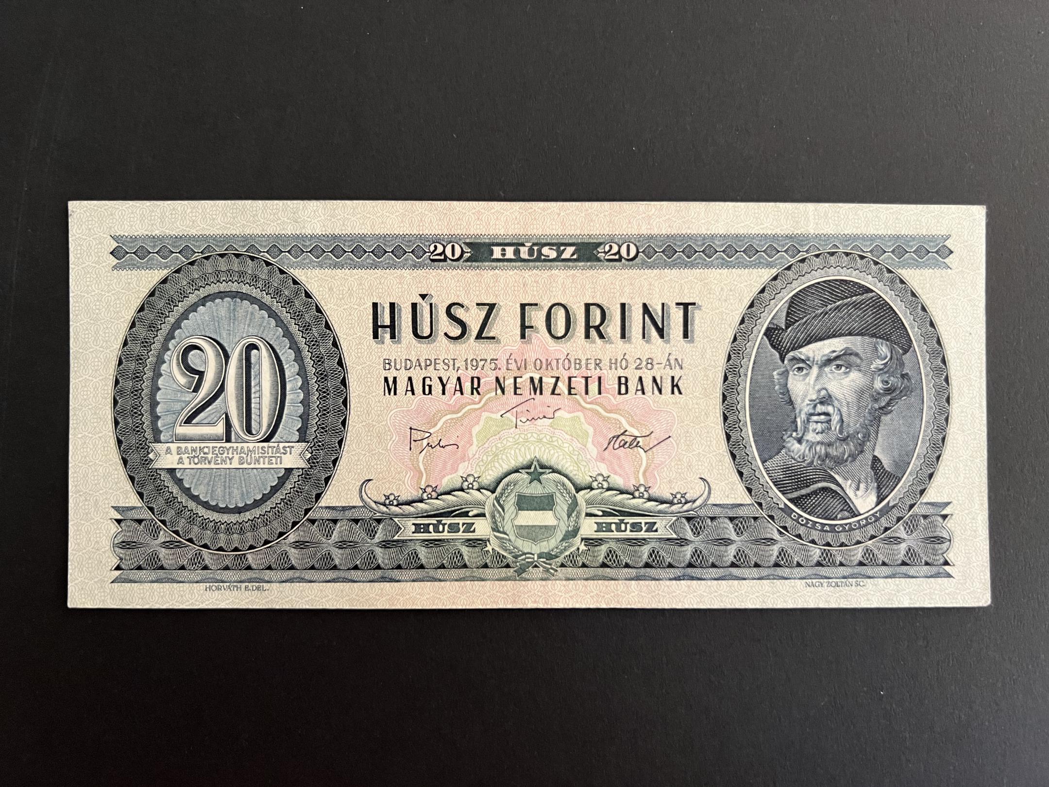 20 Forint (1975) EF Adamo F16 