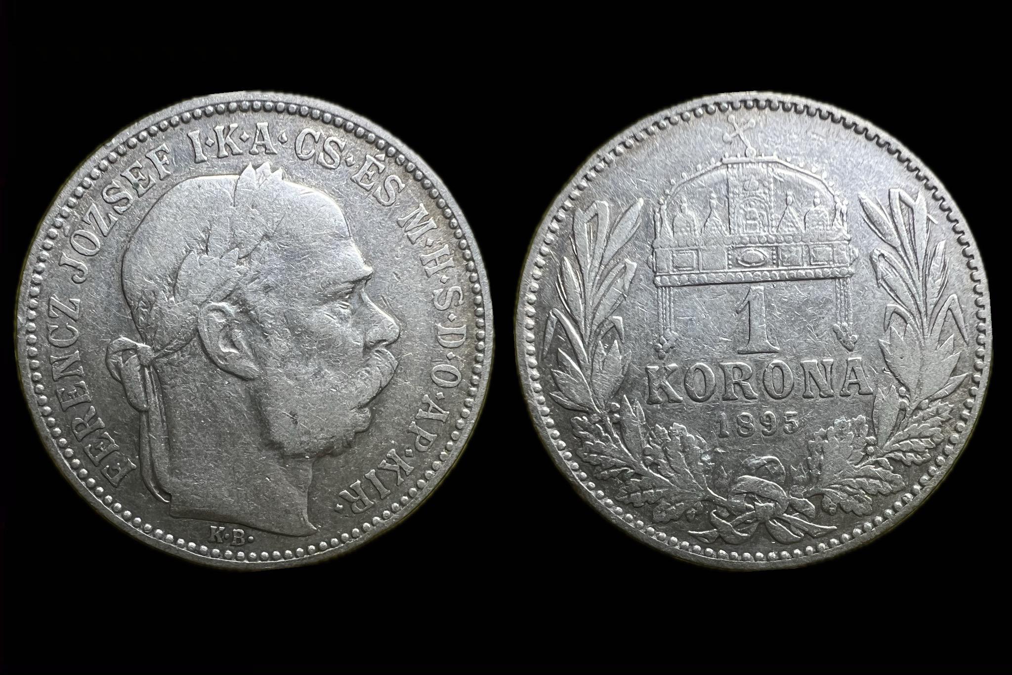 Ferenc József 1 Korona (1895) Adamo K5