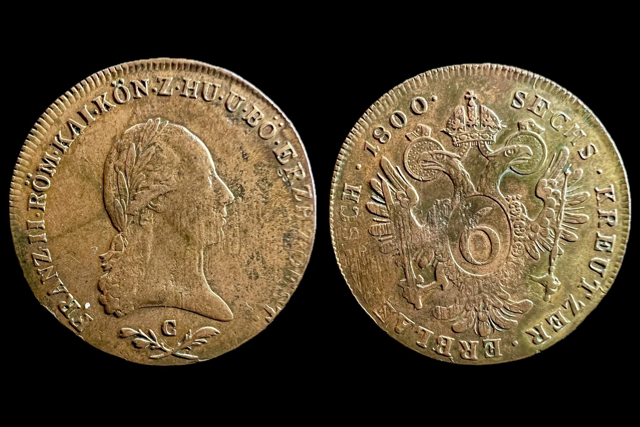 Ferenc 6 krajcár (1800 C) Herinek 1030