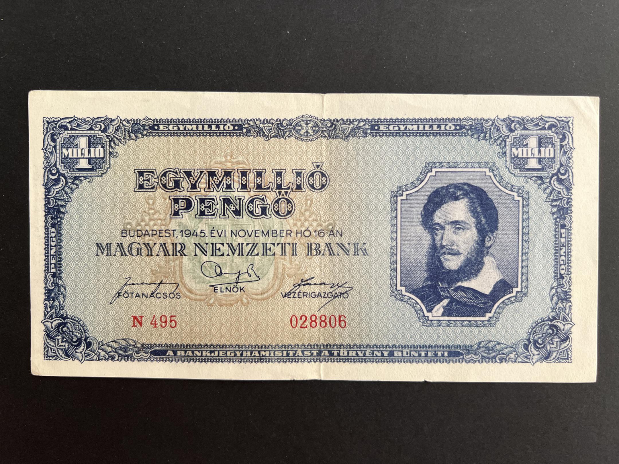 Egymillió Pengő (1945) EF Adamo P25 