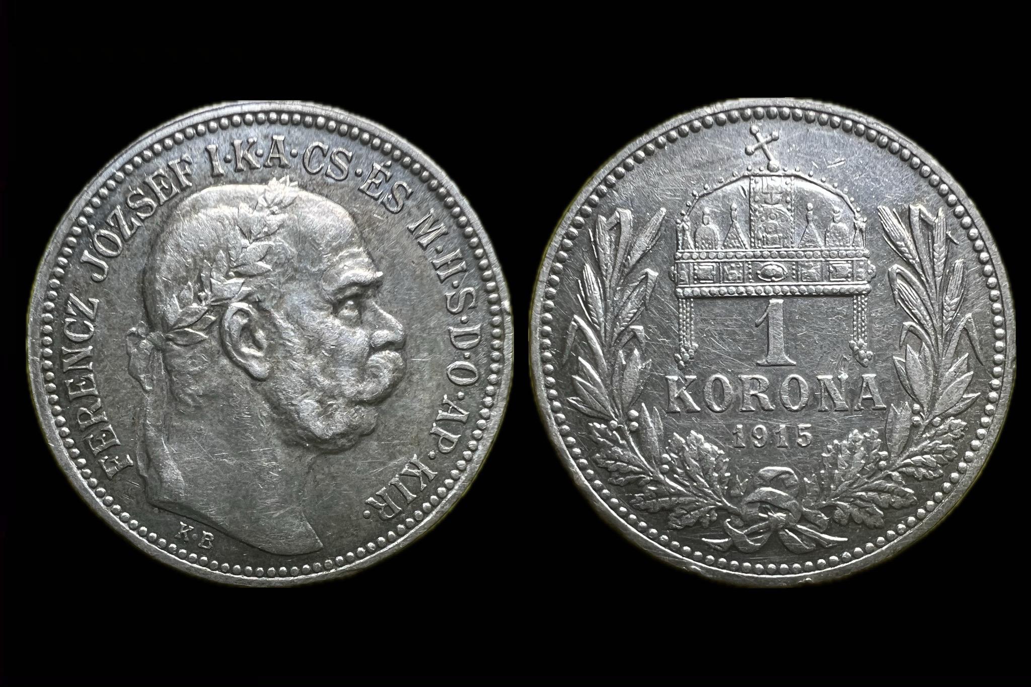 Franz Joseph 1 Korona (1915) Adamo K5.1 