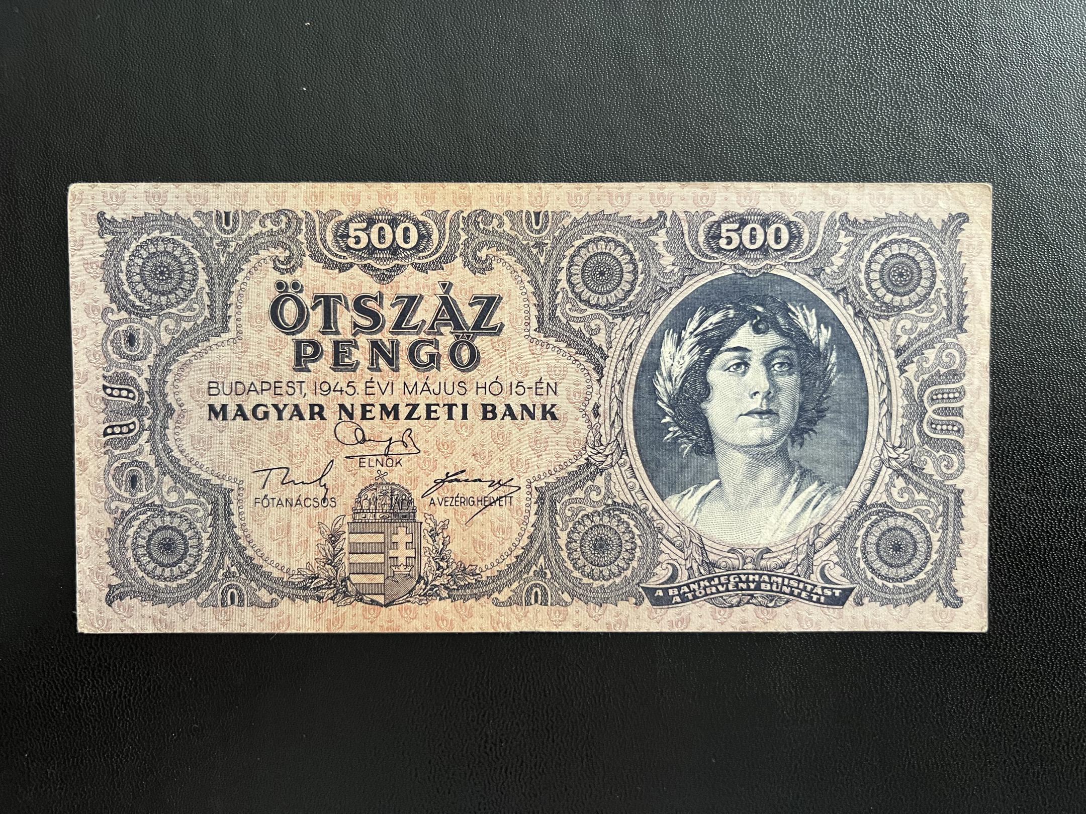 Ötszáz Pengő (1945K) Adamo P19 EF 