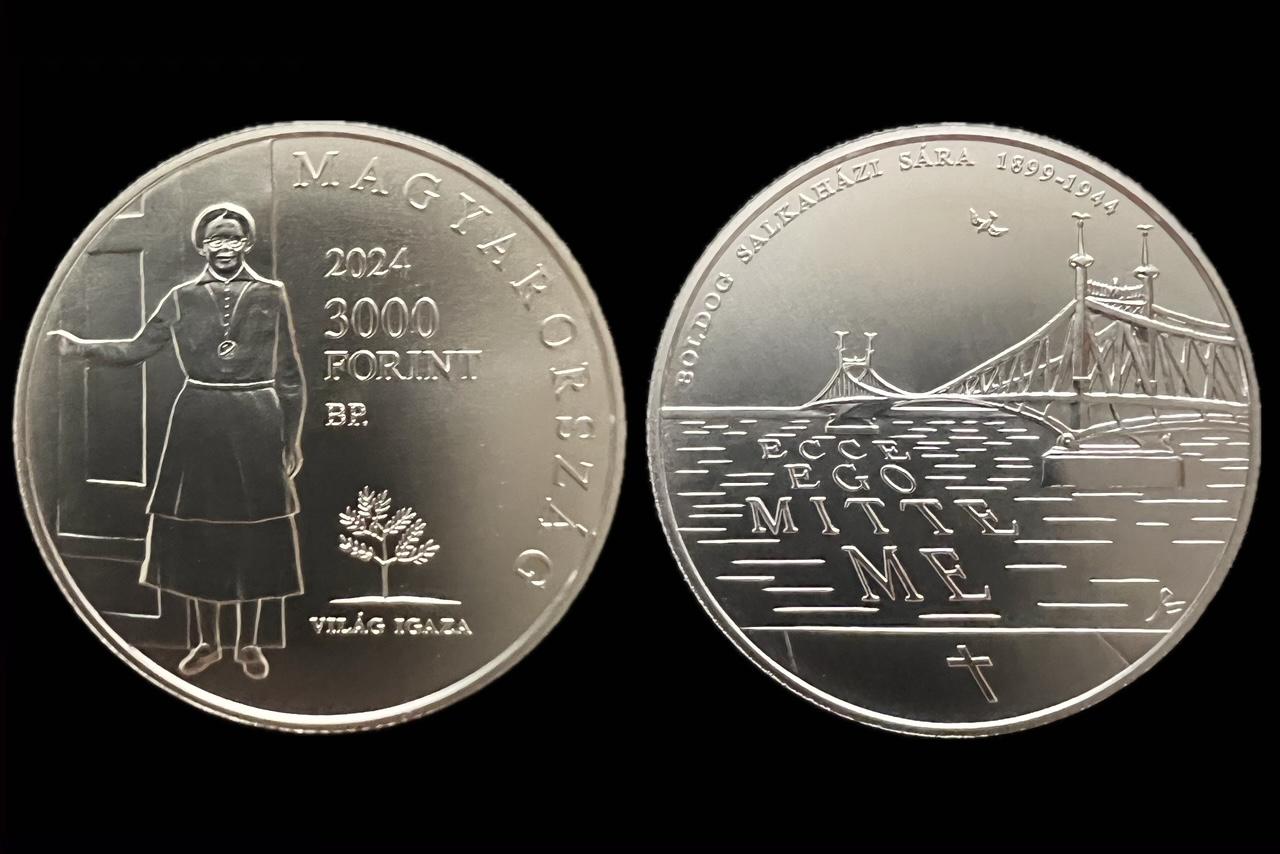 2024. évi Salkaházi Sára születésének 125. évfordulója színesfém emlékérme BU