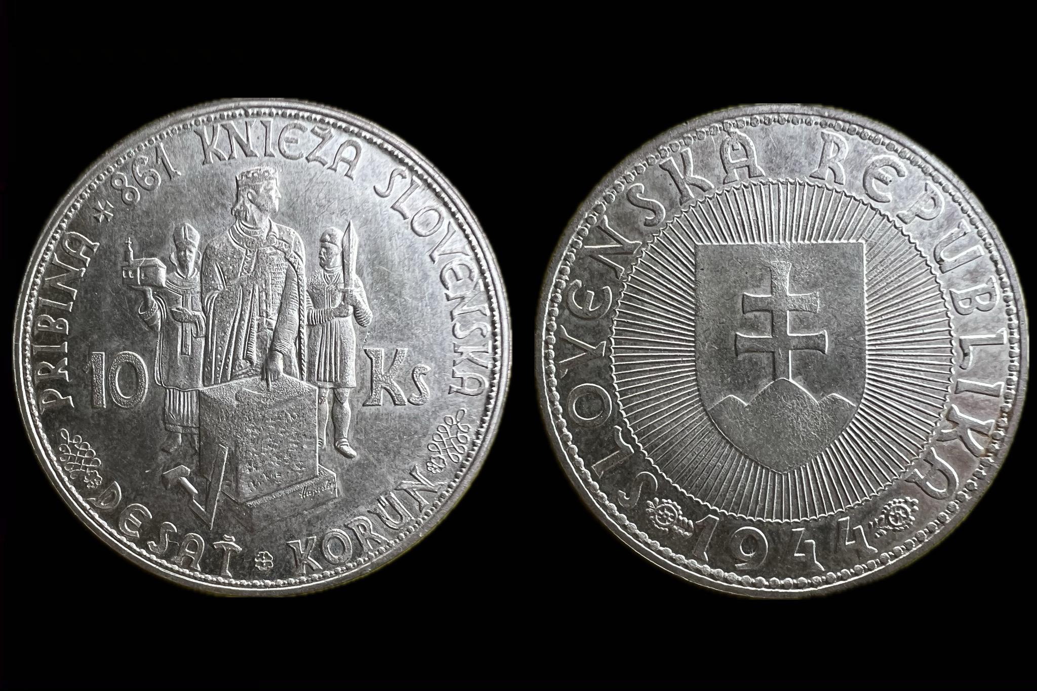 Slovenska Republica 10 Korona 1944 KM9