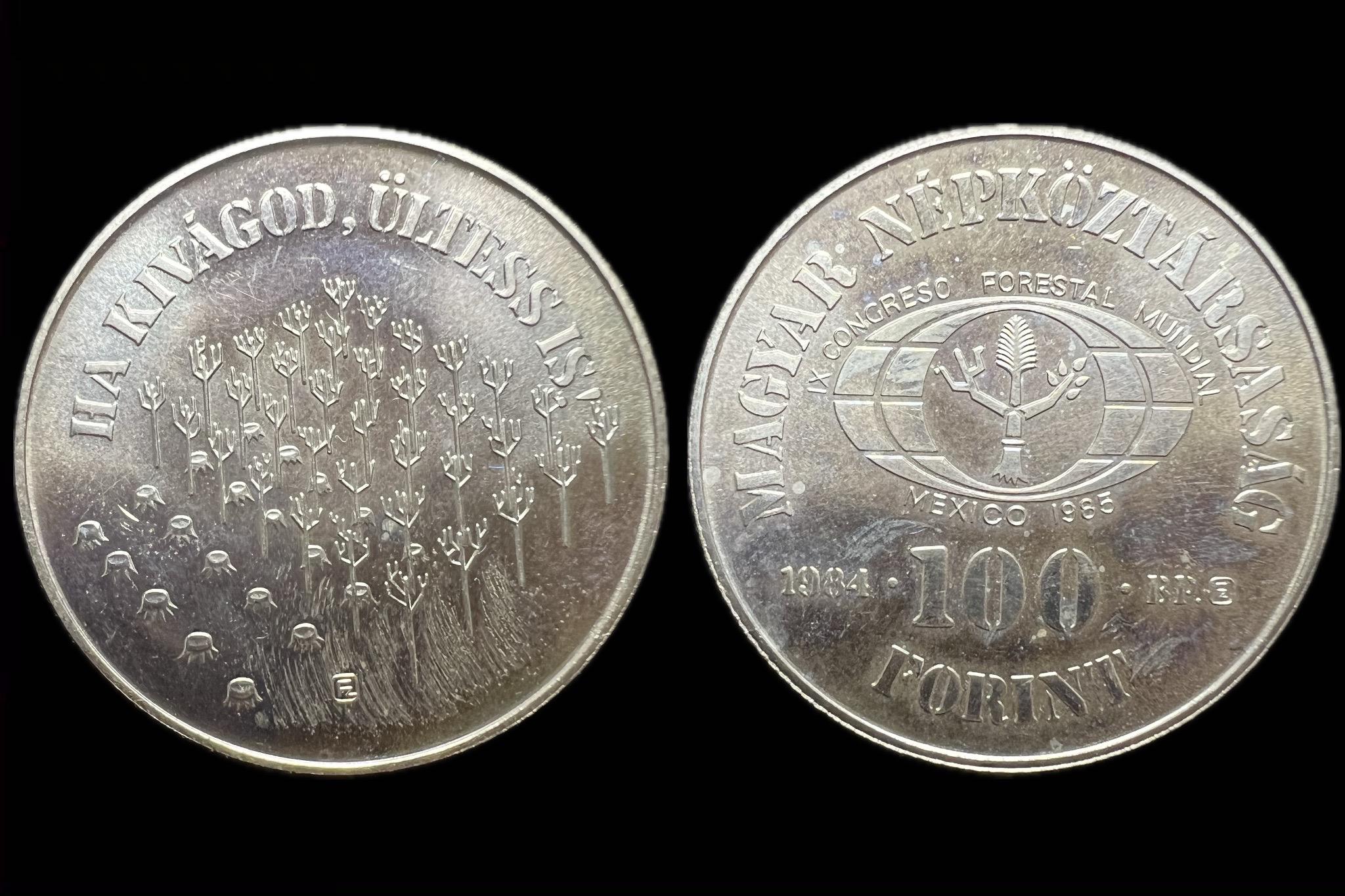 Magyar Népköztársaság 100 Forint 1984 BP Adamo EM81 aUNC FAO III.