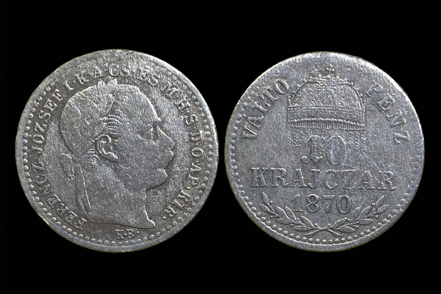 Franz Joseph (1870) K-B 10 kreutzer