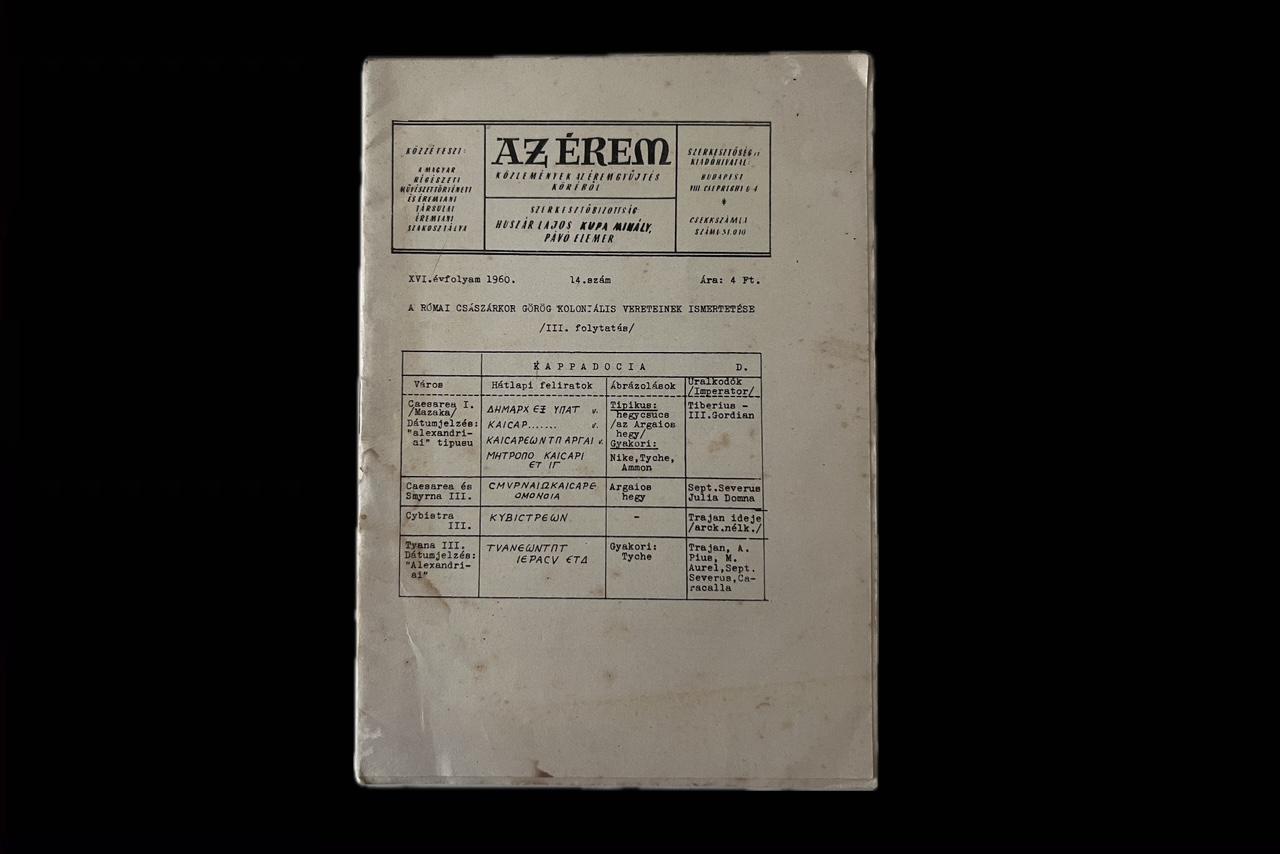 Az érem 1960. 