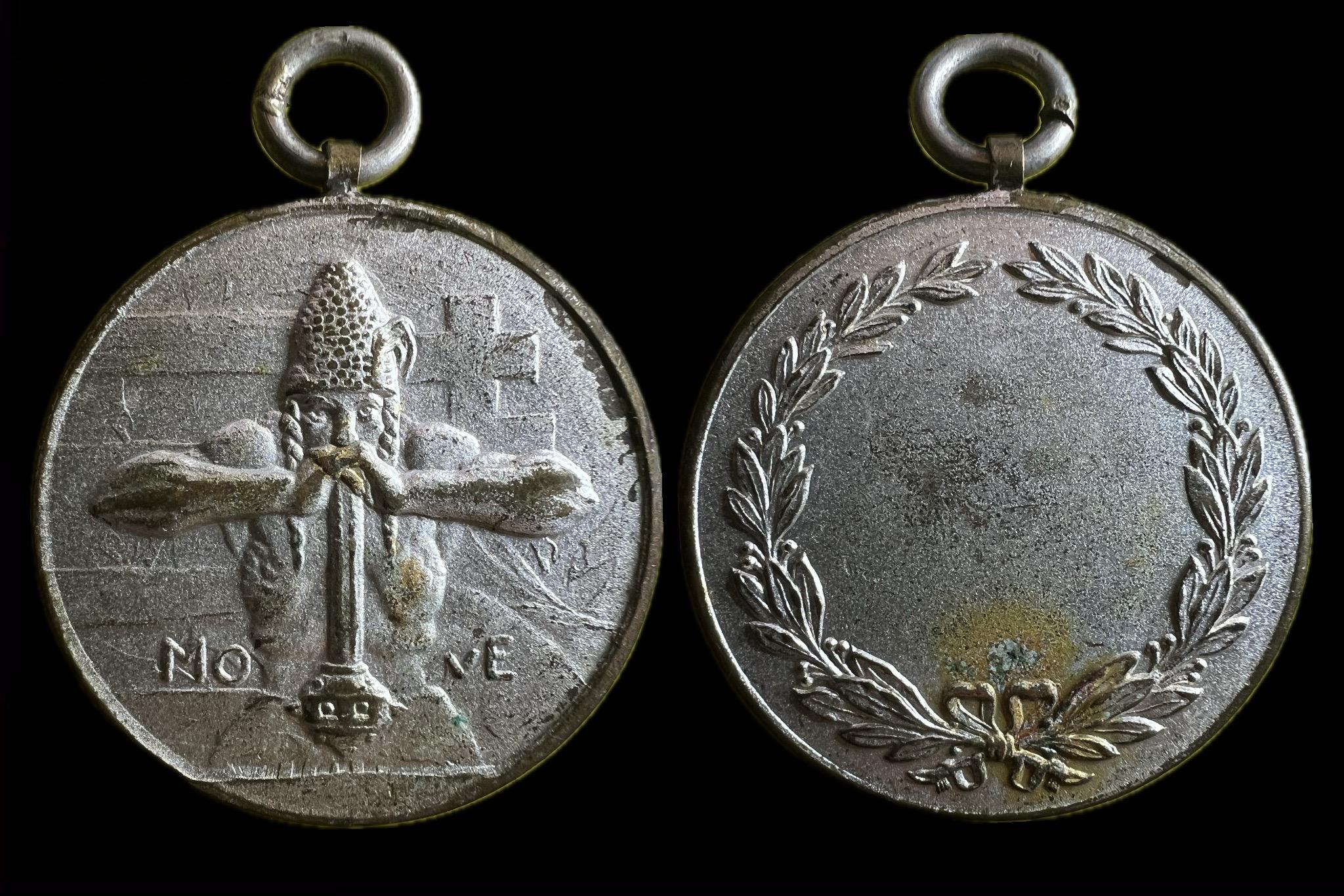 MOVE díjérem Érem 1930 körül  Homonnay Jenő Magyar Országos Véderő Egylet 