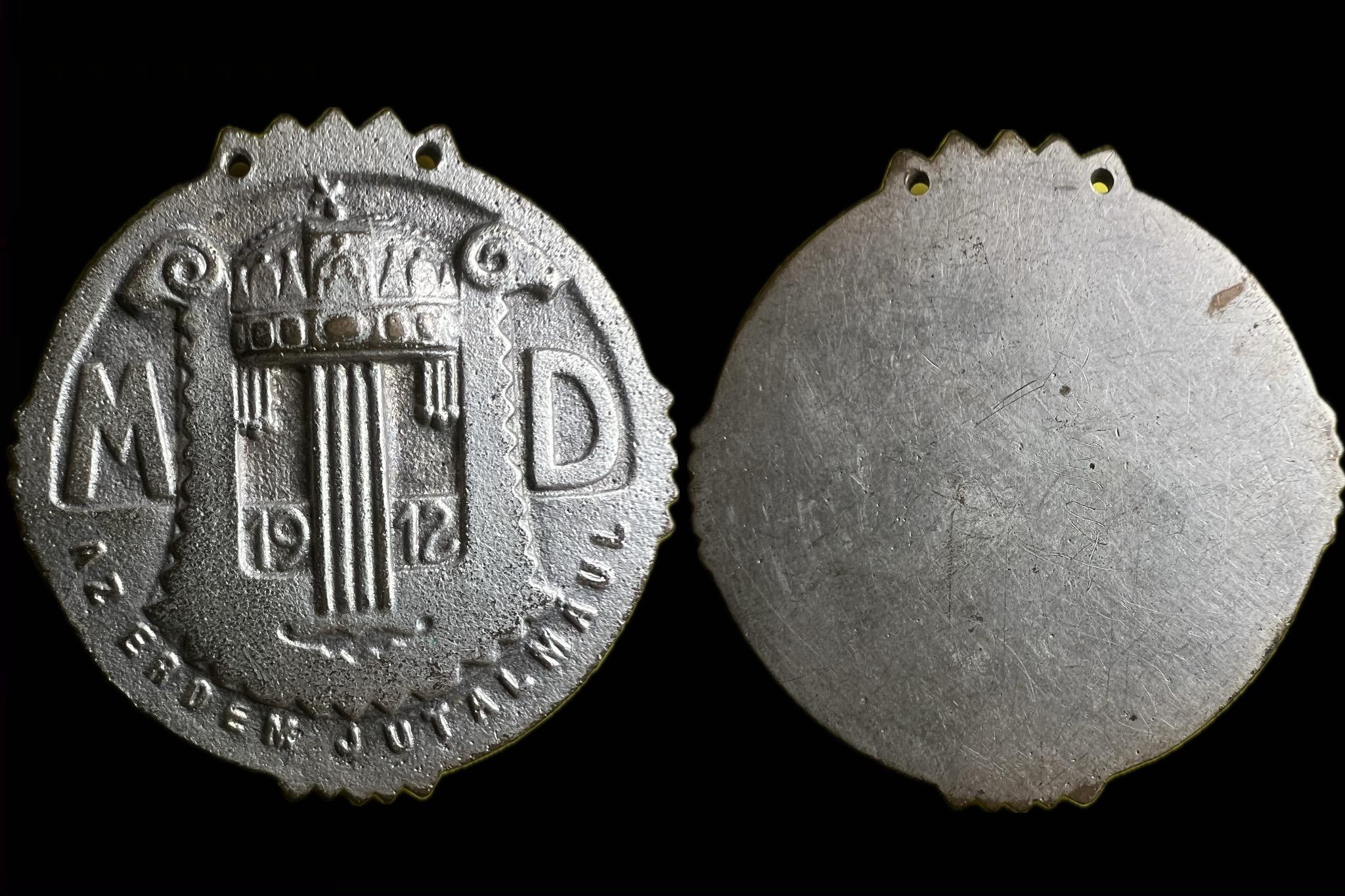 Magyar Dalos Szövetség Érem 1912  díjérem