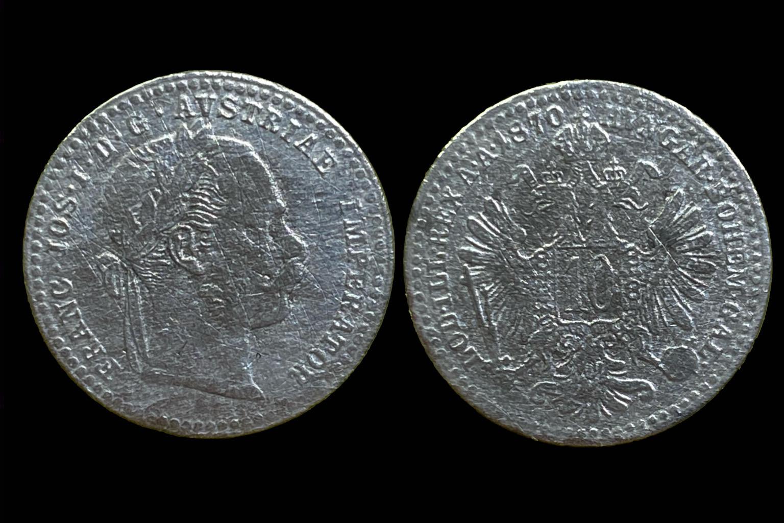 Franz Joseph (1870) 10 kreutzer