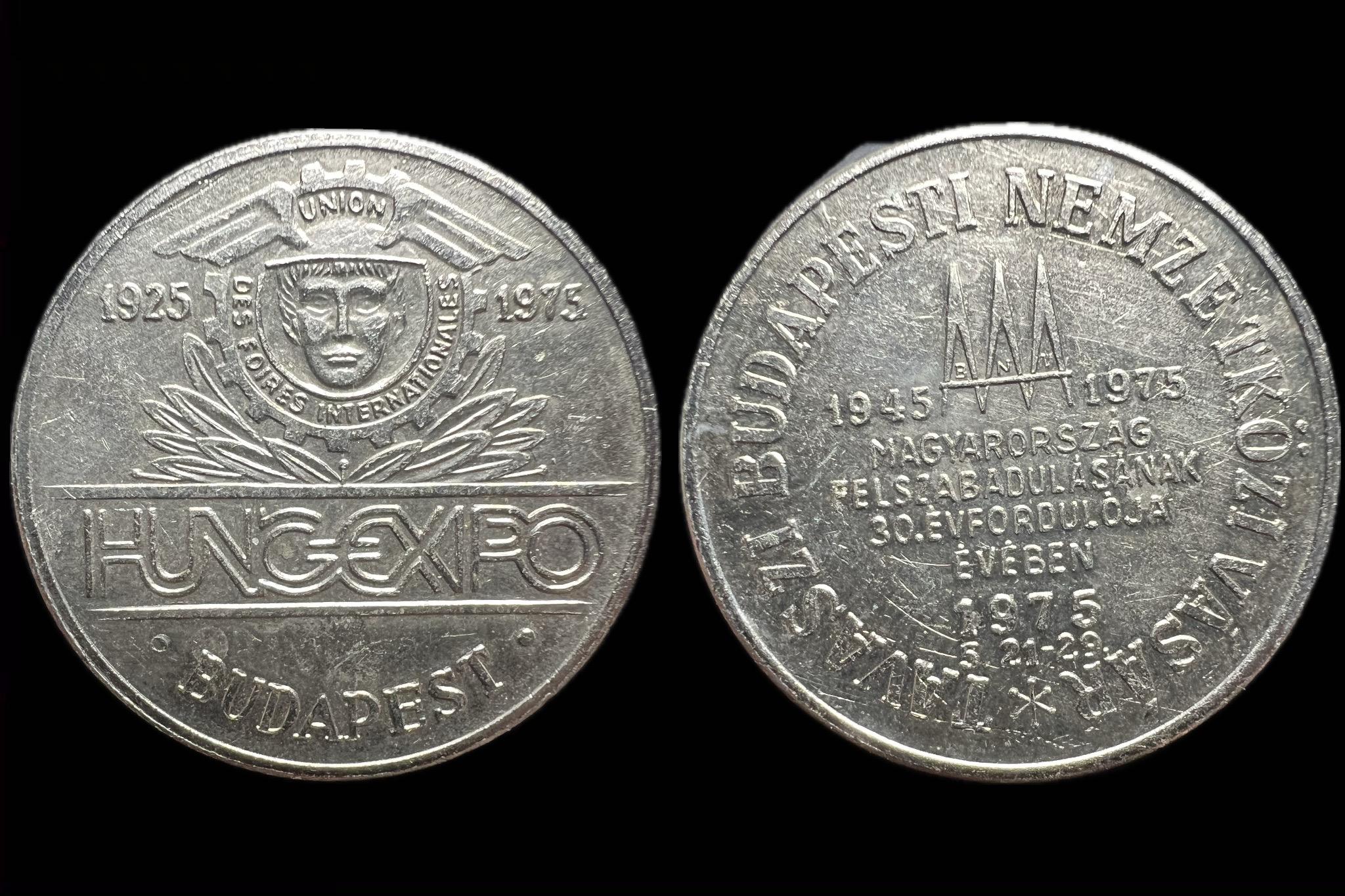 HungaroExpó Zseton 1975 BP Tavaszi Budapesti Nemzetközi Vásár 