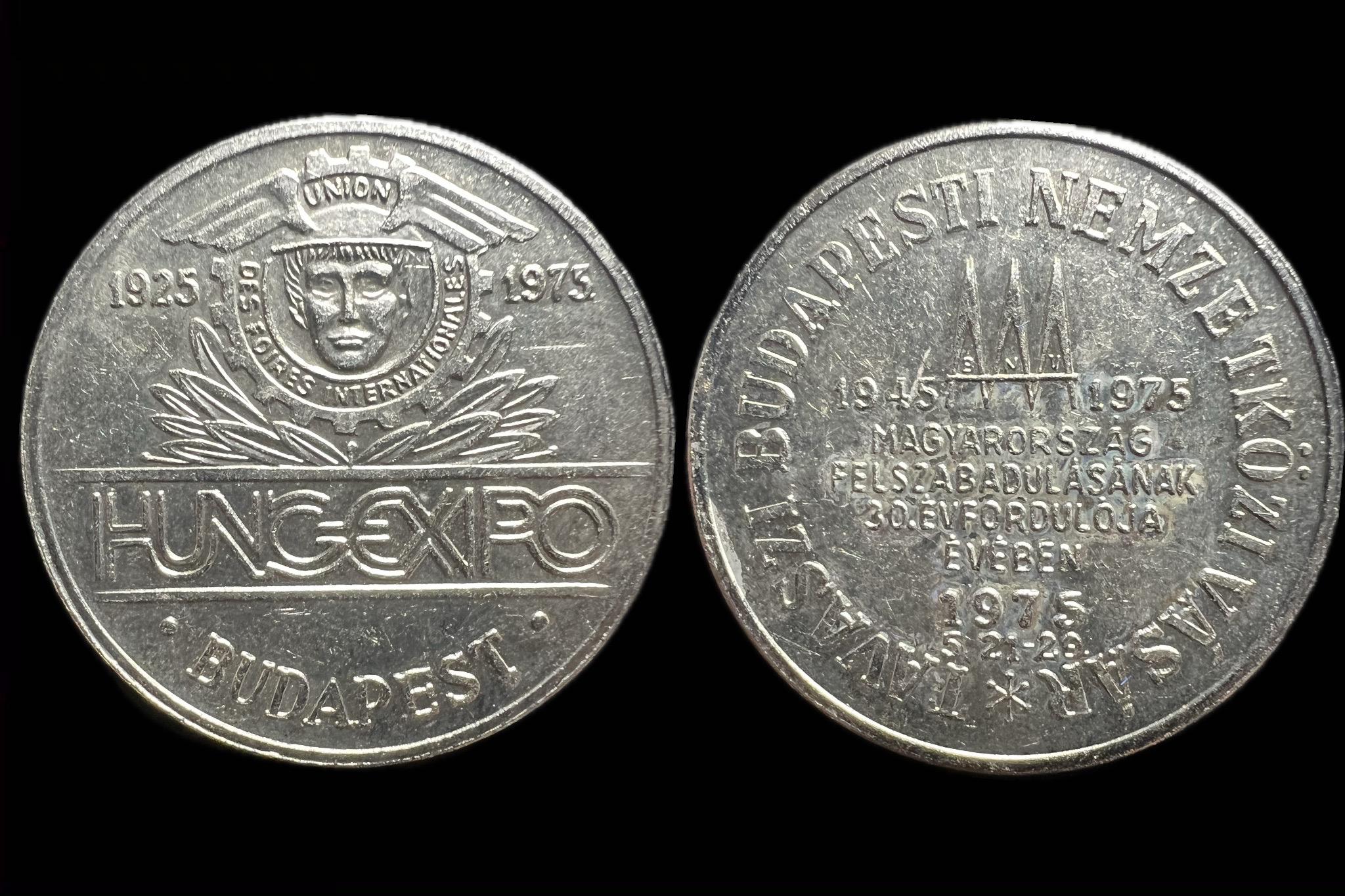 HungaroExpó Zseton 1975 BP Tavaszi Budapesti Nemzetközi Vásár 