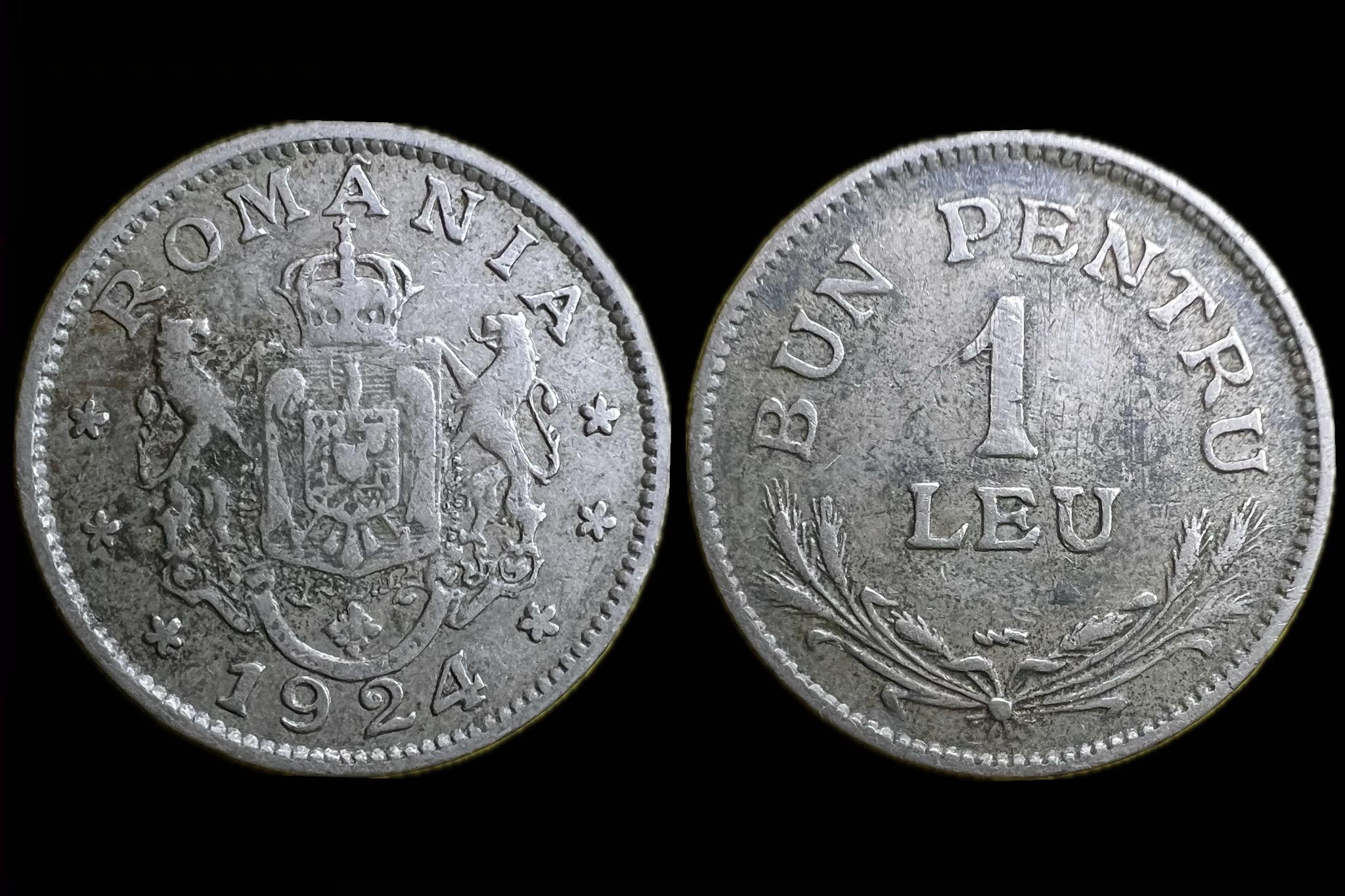 Romania 1 Lei 1924 KM46 