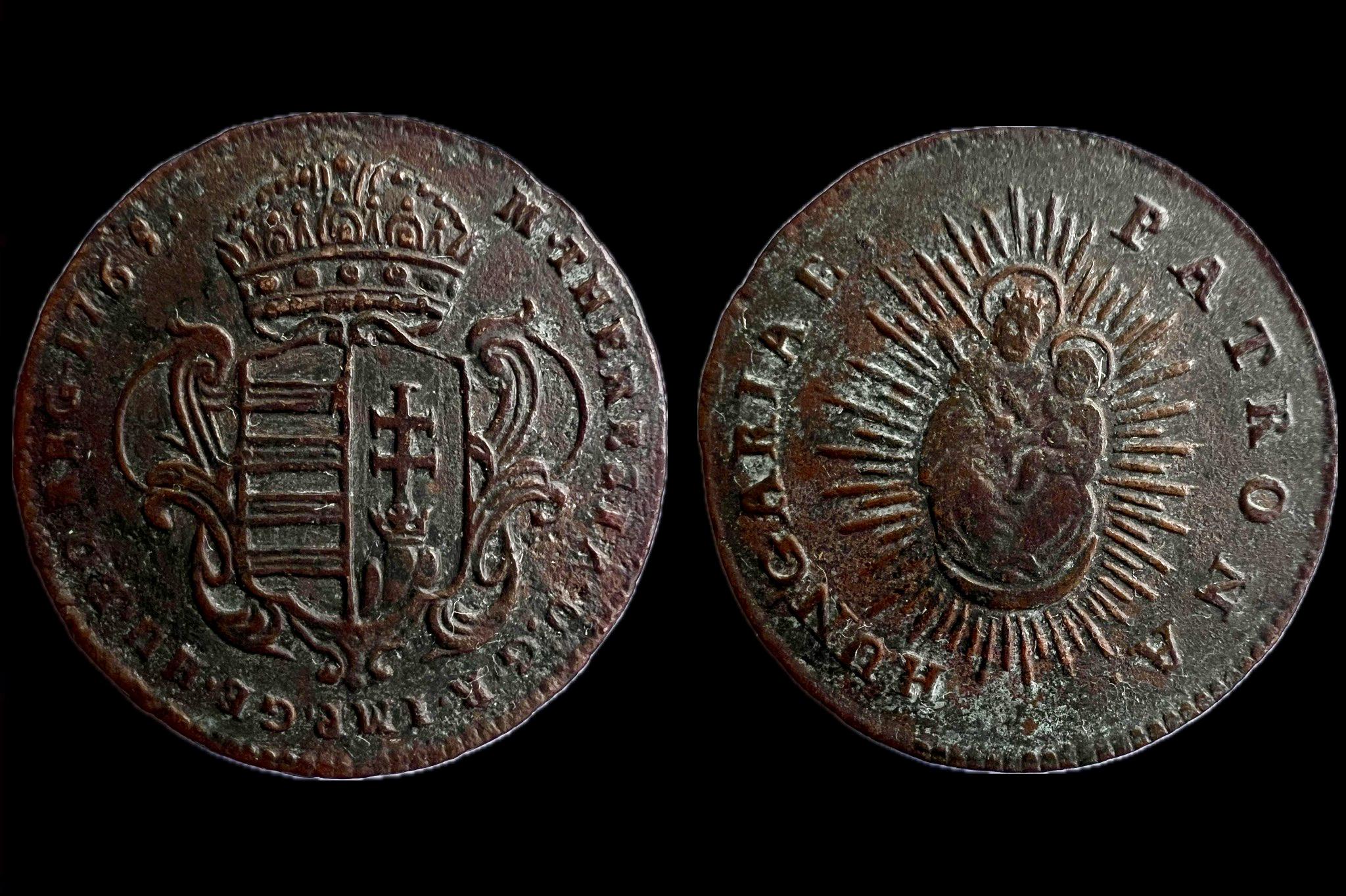 Mária Terézia Réz dénár 1765 KB ÉH-1278 