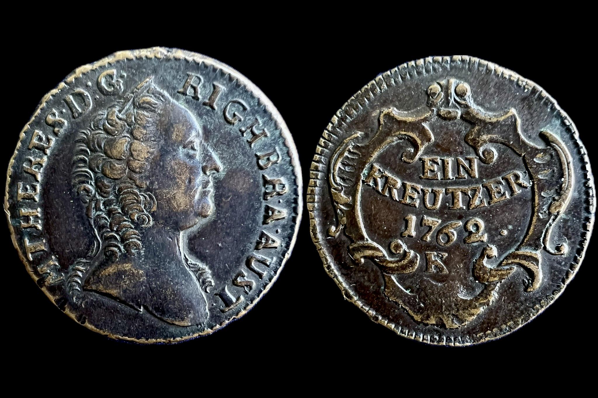 Mária Terézia 1 Krajcár 1762 K KM 1993