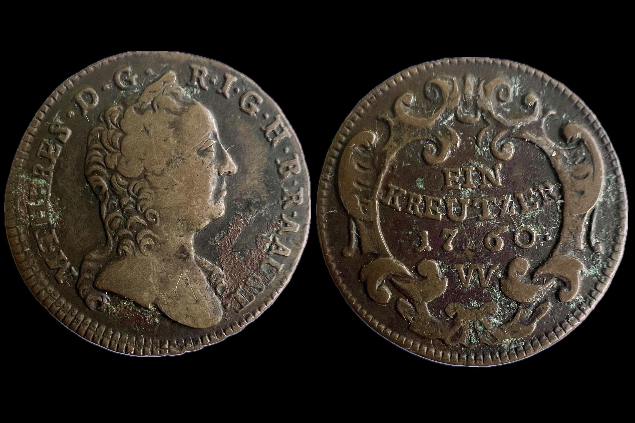 Mária Terézia 1 Krajcár 1760 W KM 1993 