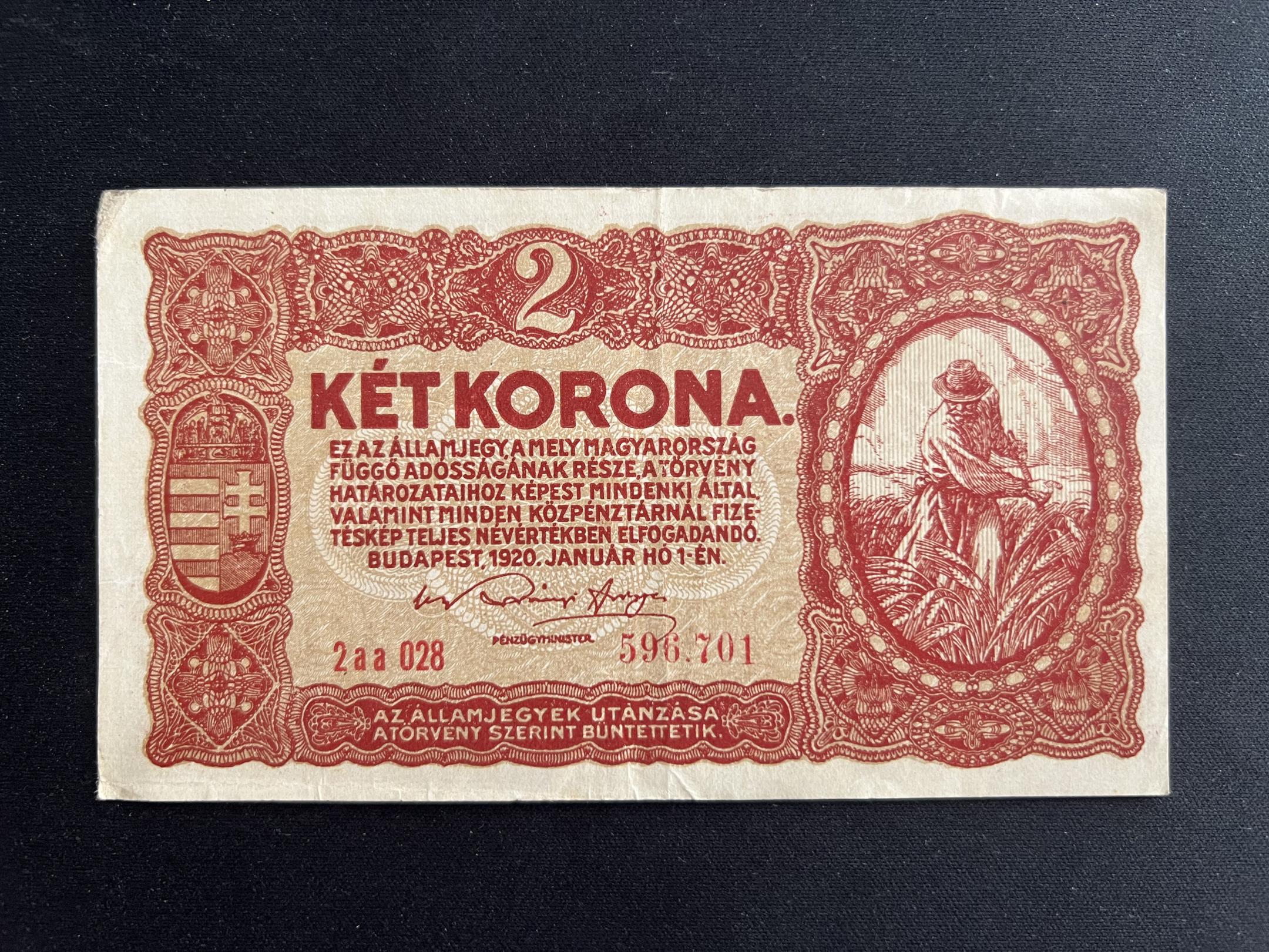 2 Korona 1920 2aa Adamo K7 EF