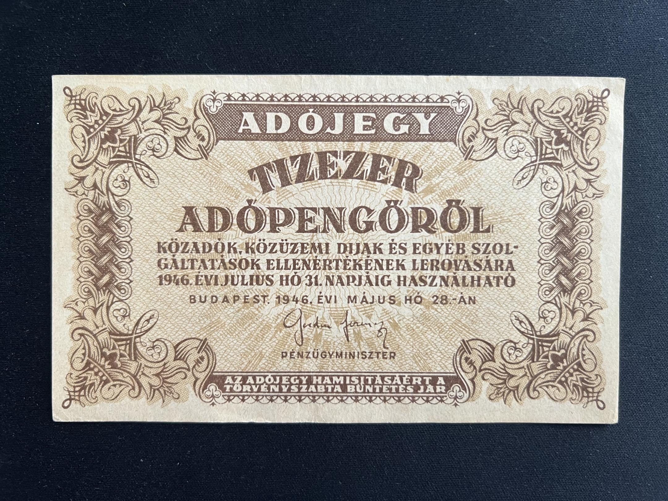 Tízezer Adópengő Adamo P49 EF